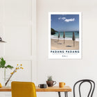 Padang Padang, Bali (Indonesien) – Linker Reefbreak auf der Bukit-Halbinsel, bekannt als balinesisches Pipeline-Pendant. Poster.