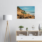 Florianópolis, Brasilien – Insel in Santa Catarina mit über 40 Stränden und Heimspot brasilianischer Pro-Surfer. Poster.