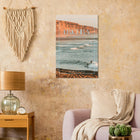 Ericeira, Portugal – World Surfing Reserve nördlich von Lissabon mit Reefbreaks wie Coxos und Ribeira d'Ilhas. Kunstdruck auf Alu-Dibond.