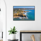 Torquay, Australien – Heimat der Bells Beach und Sitz der Surfmarken Rip Curl und Quiksilver in Victoria. Poster im Metallrahmen.