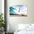 Hossegor, Frankreich – Beachbreak-Hotspot in den Landes, Austragungsort der WSL-Quiksilver-Pro-Wettkämpfe. Kunstdruck auf Alu-Dibond.