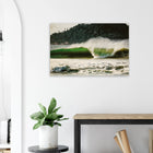Florianópolis, Brasilien – Insel in Santa Catarina mit über 40 Stränden und Heimspot brasilianischer Pro-Surfer. Kunstdruck auf Holz.