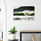 Florianópolis, Brasilien – Insel in Santa Catarina mit über 40 Stränden und Heimspot brasilianischer Pro-Surfer. Kunstdruck auf Alu-Dibond.