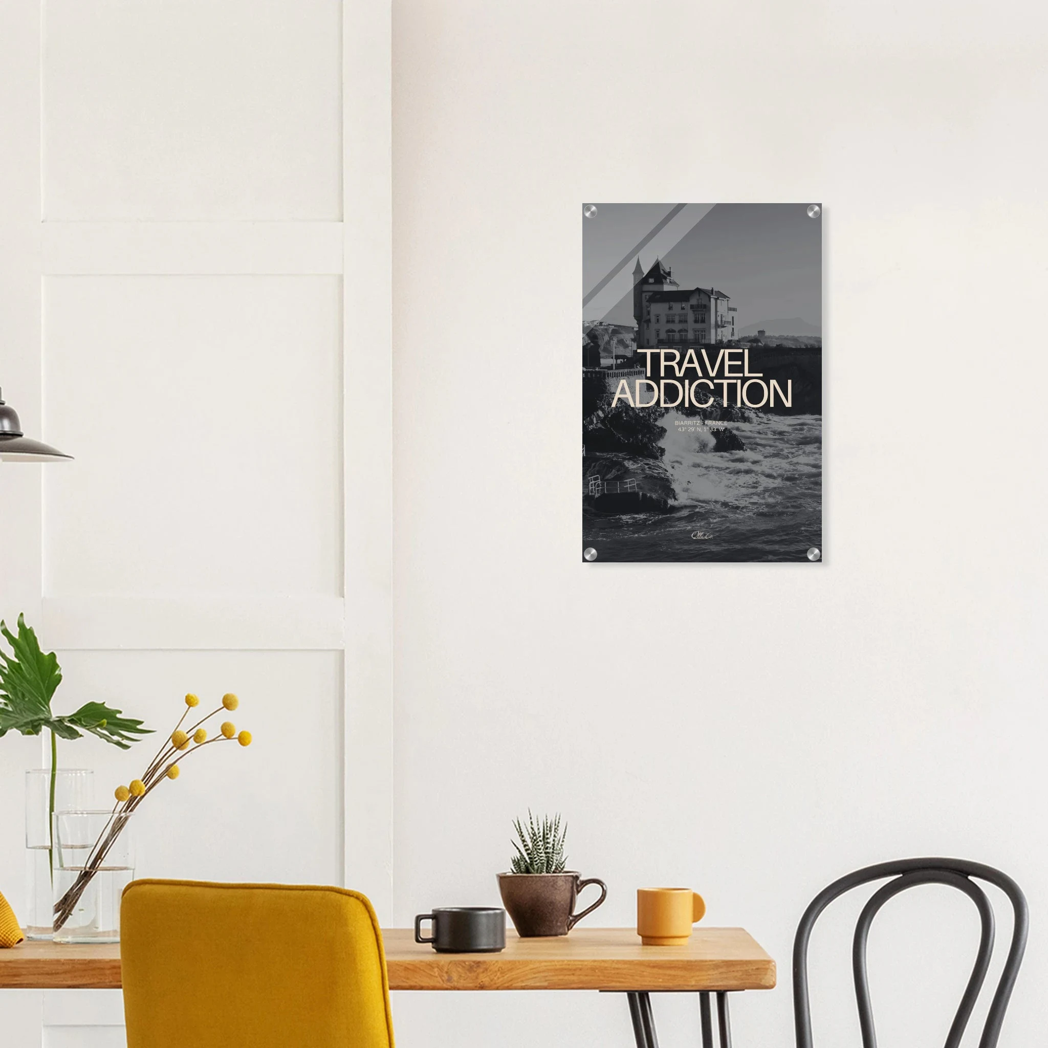 Biarritz, Frankreich – Mondäner Surfort am baskischen Atlantik, Wiege des europäischen Wellenreitens seit den 1950er-Jahren. Kunstdruck auf Acrylglas.