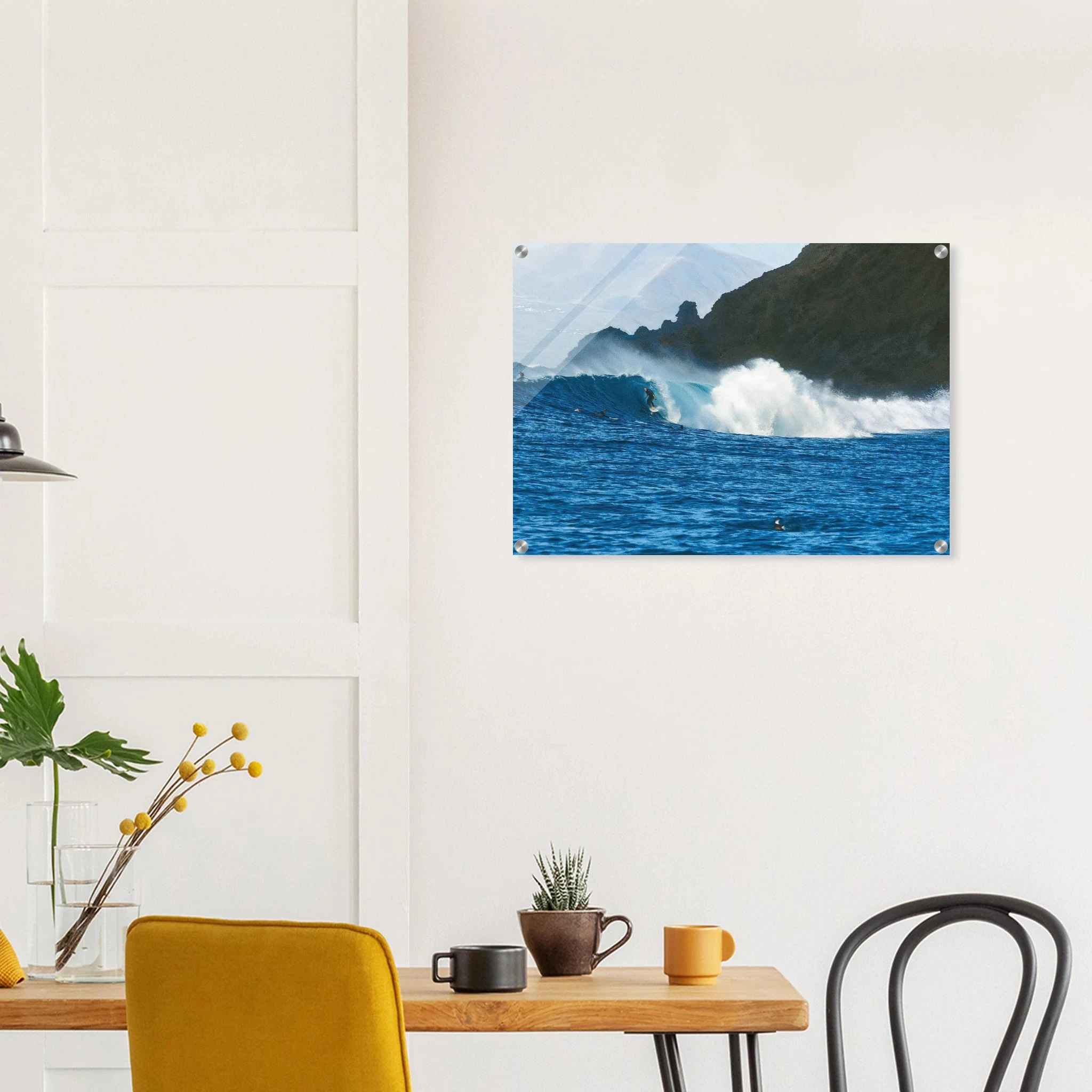 Fuerteventura, Spanien – Kanareninsel mit Vulkangestein-Reefbreaks im Norden und ganzjährig konstantem Atlantik-Swell. Kunstdruck auf Acrylglas.