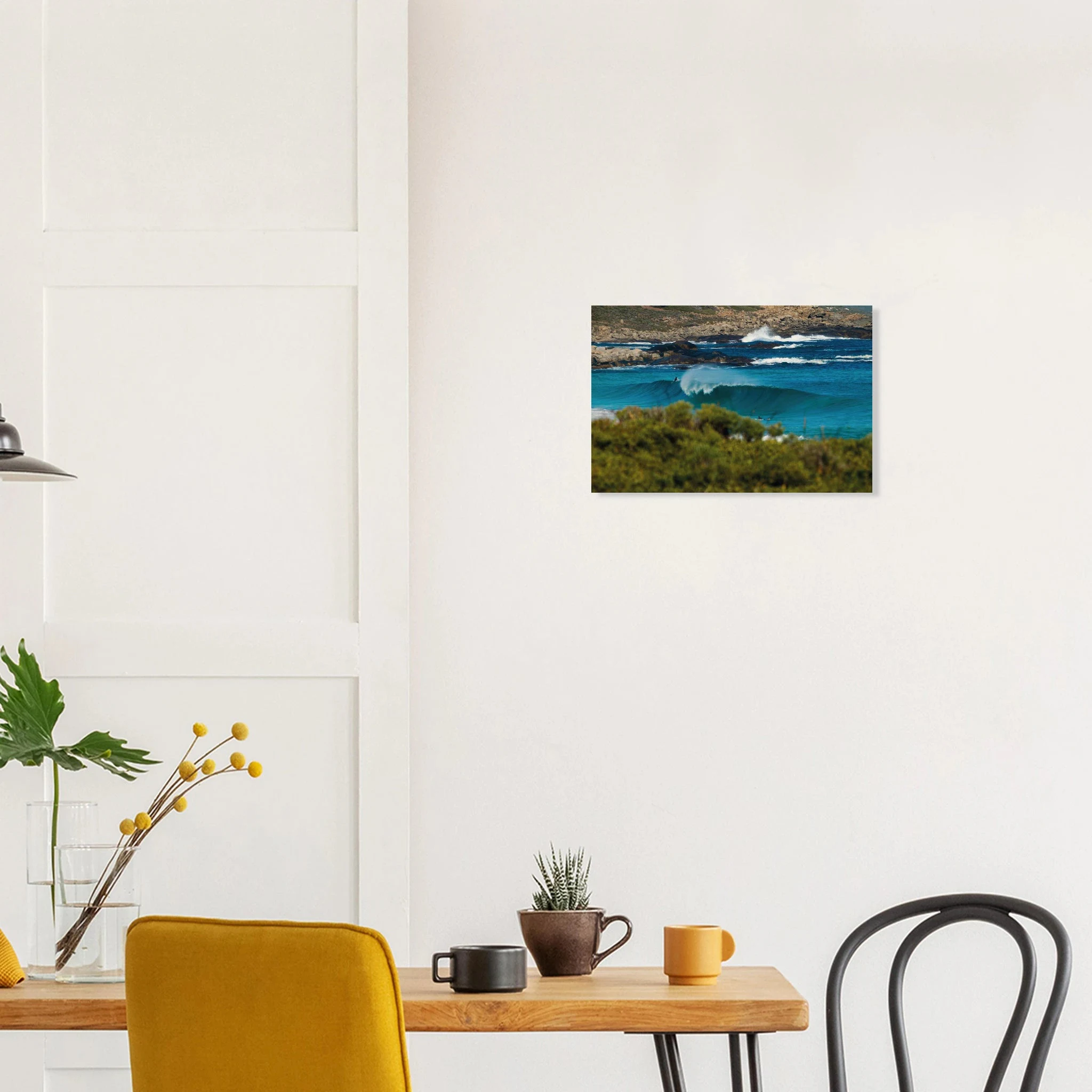 Margaret River, Australien – Westaustralische Region mit kräftigen Reefbreaks und mehreren Hai-relevanten Spots. Kunstdruck auf Holz.