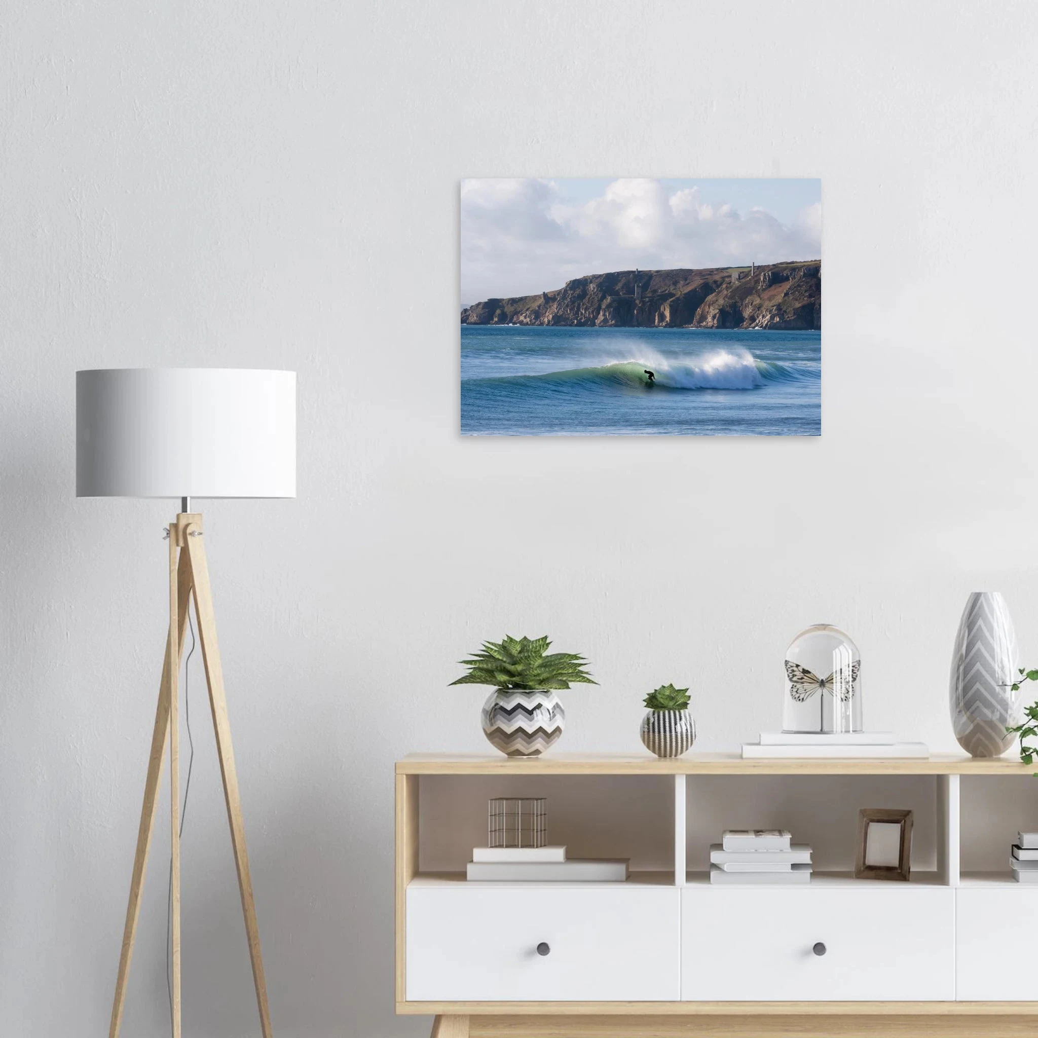 Newquay, England – Surfhauptstadt Cornwalls mit Fistral Beach und britischer Boardriders-Tradition. Kunstdruck auf Alu-Dibond.