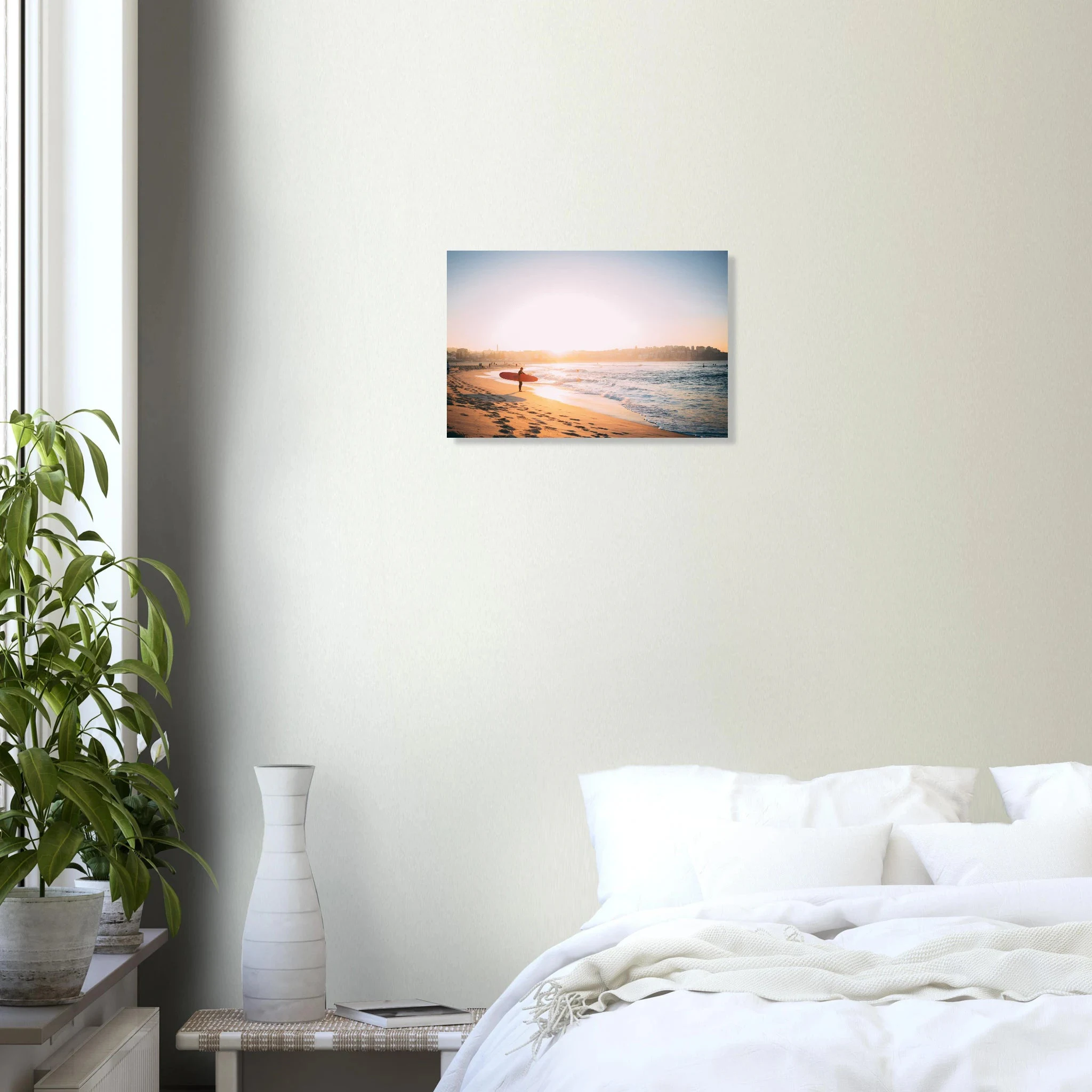 Capbreton, Frankreich – Hafenstadt an der französischen Atlantikküste mit Gouf-Canyon vor der Küste und kräftigen Beachbreaks. Kunstdruck auf Alu-Dibond.