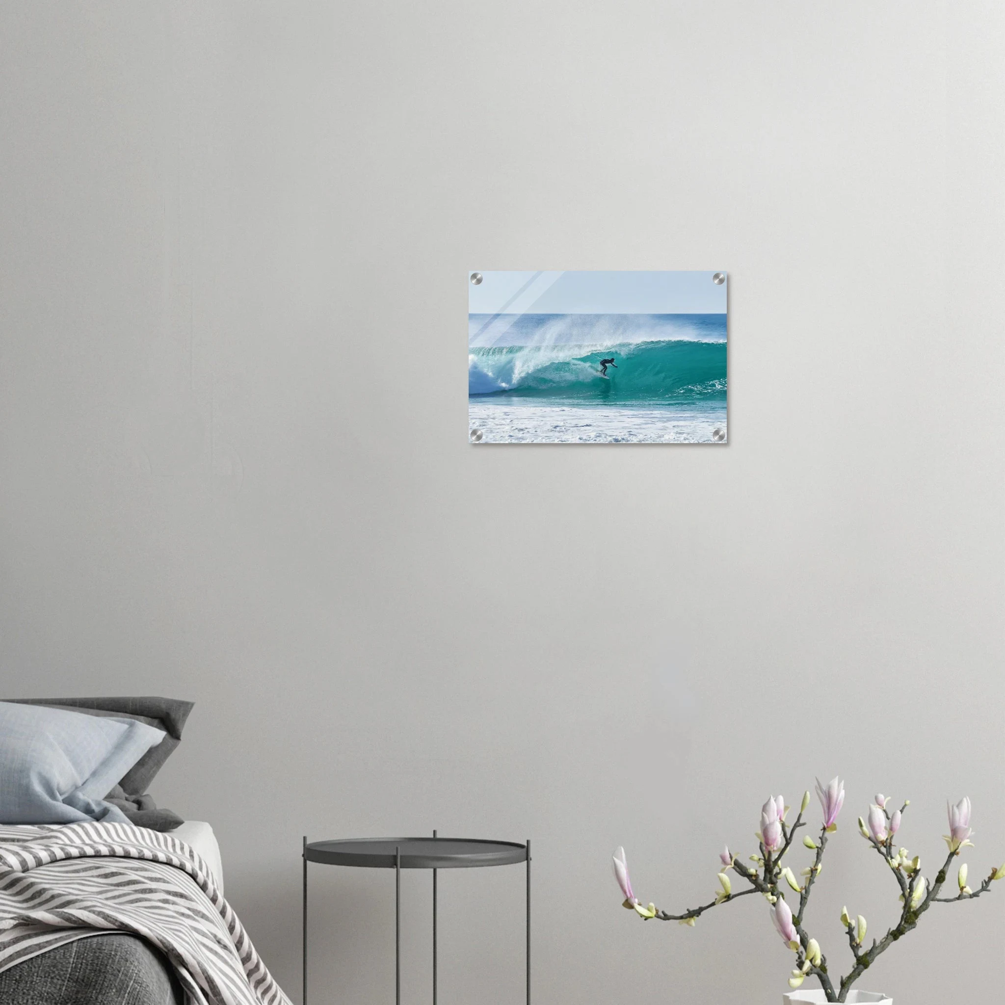 Siargao, Philippinen – Tropische Insel mit rechtem Reefbreak Cloud 9, Austragungsort der Siargao Cup. Kunstdruck auf Acrylglas.