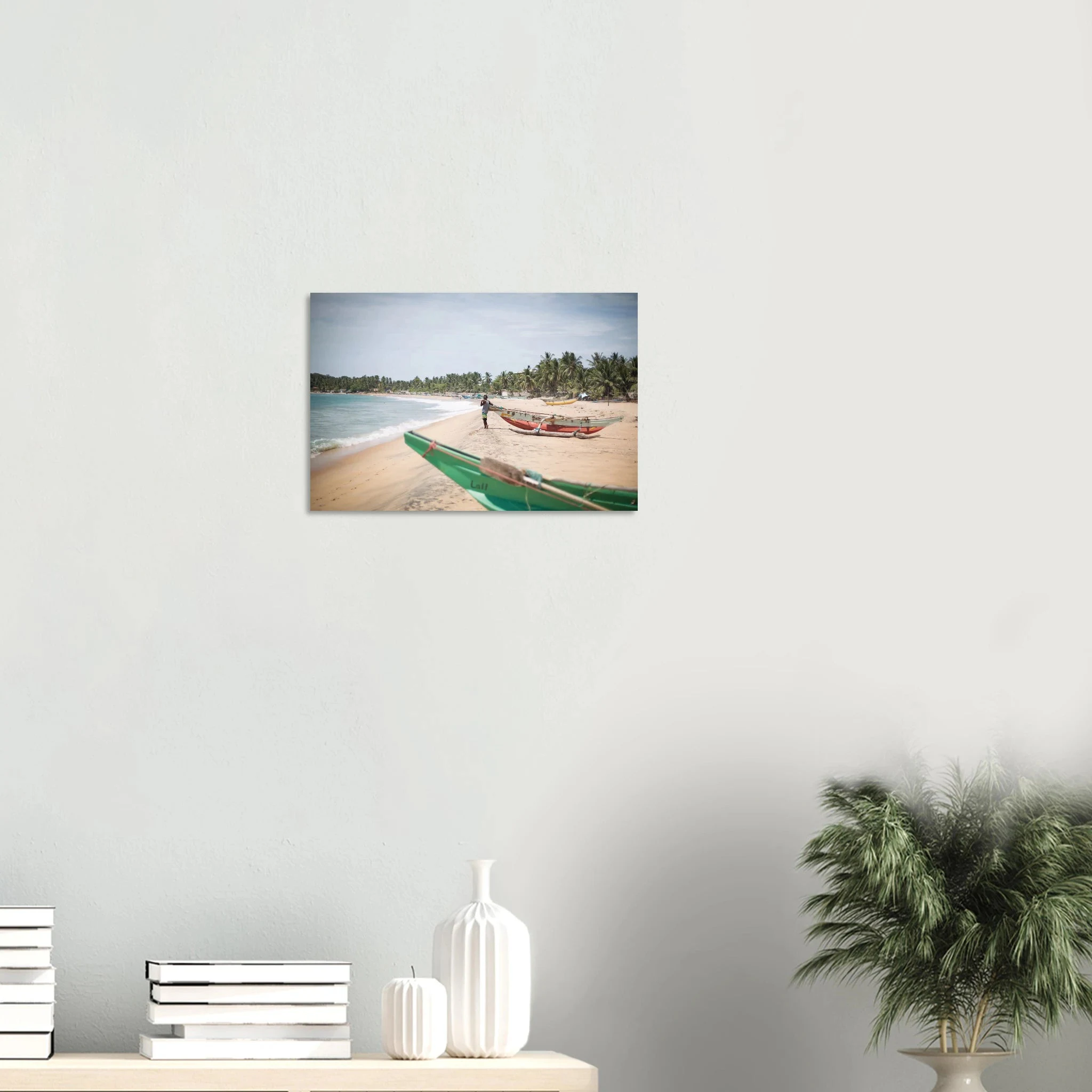 Arugam Bay, Sri Lanka – Rechter Pointbreak an der Ostküste Sri Lankas mit langer Saison von Mai bis September. Kunstdruck auf Alu-Dibond.