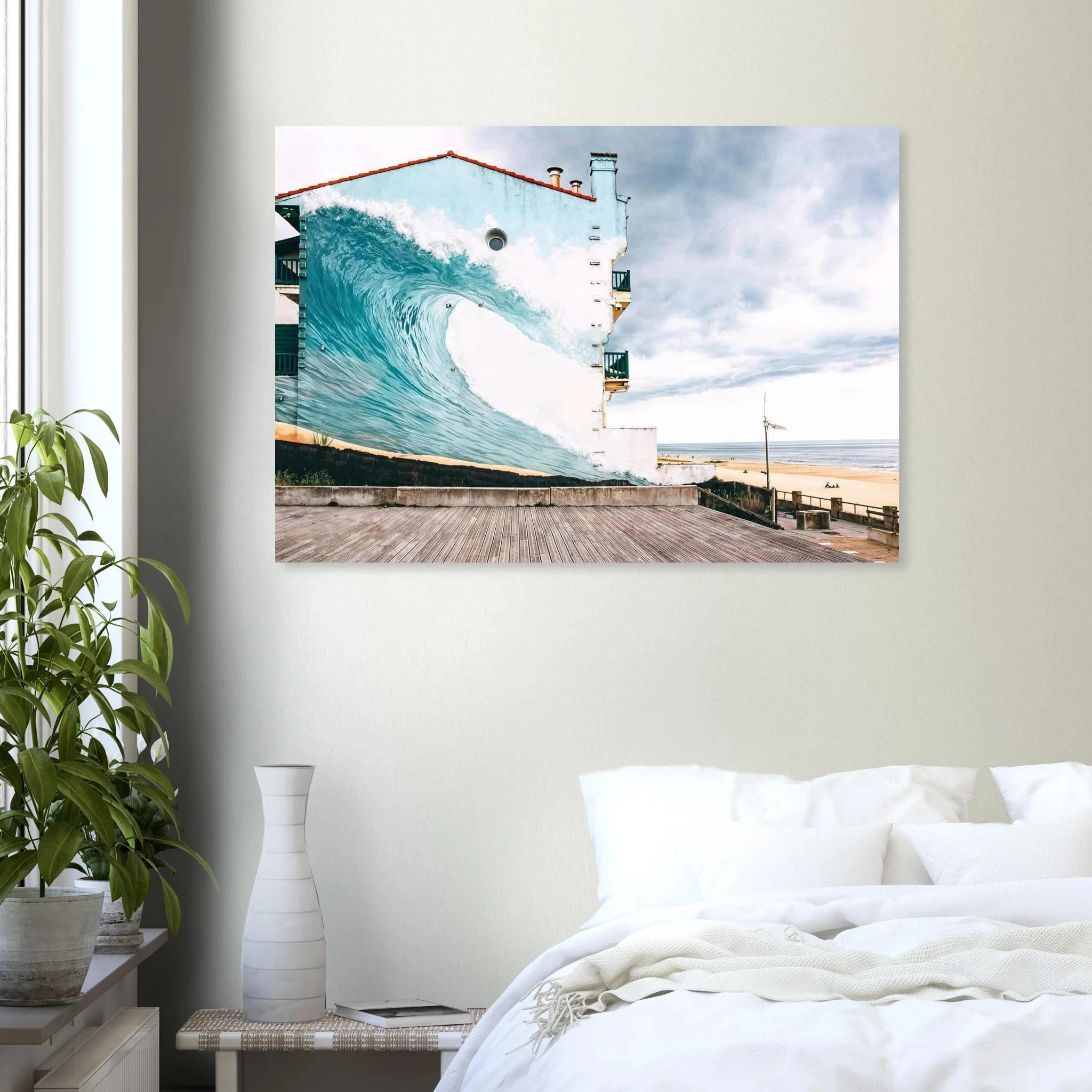 Hossegor, Frankreich – Beachbreak-Hotspot in den Landes, Austragungsort der WSL-Quiksilver-Pro-Wettkämpfe. Poster.