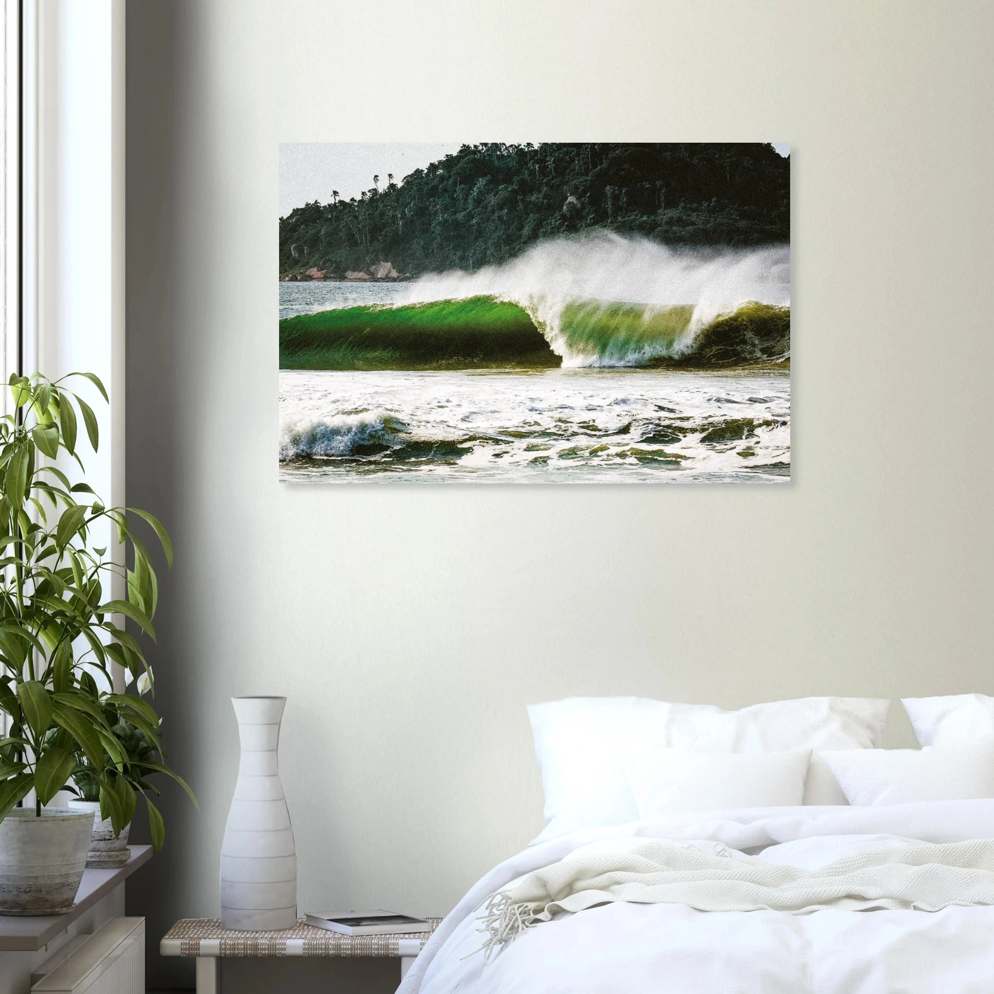Florianópolis, Brasilien – Insel in Santa Catarina mit über 40 Stränden und Heimspot brasilianischer Pro-Surfer. Kunstdruck auf Alu-Dibond.