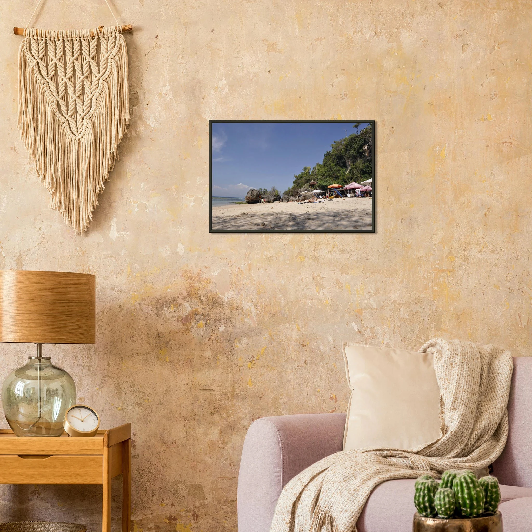 Padang Padang, Bali (Indonesien) – Linker Reefbreak auf der Bukit-Halbinsel, bekannt als balinesisches Pipeline-Pendant. Poster im Metallrahmen.
