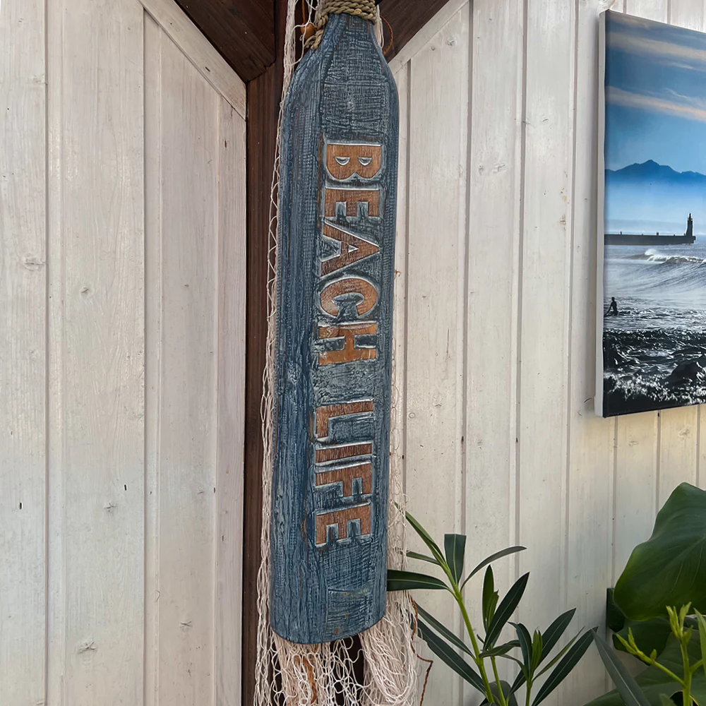 Holz Paddel "Beach Life" 115cm Deko