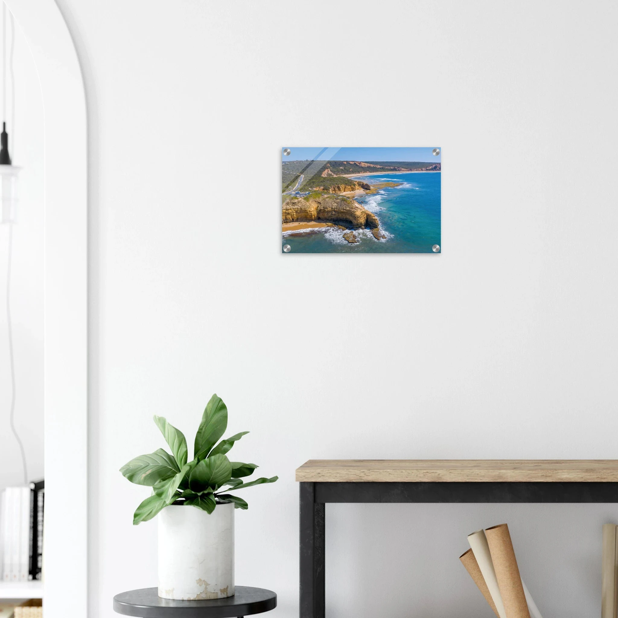 Torquay, Australien – Heimat der Bells Beach und Sitz der Surfmarken Rip Curl und Quiksilver in Victoria. Kunstdruck auf Acrylglas.