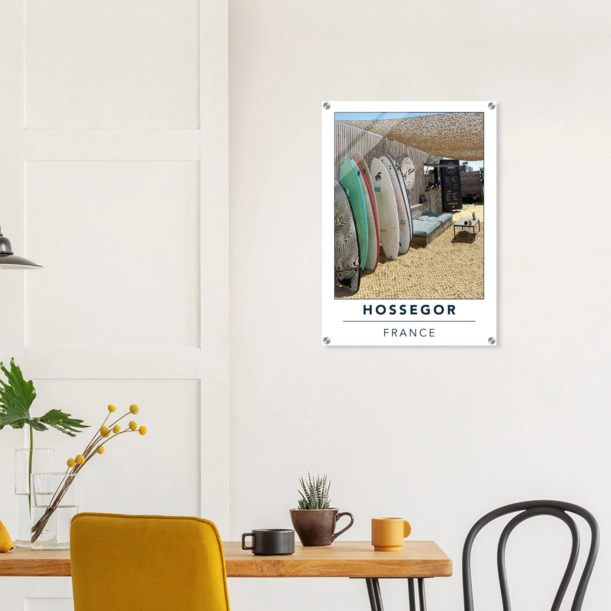 Hossegor, Frankreich – Beachbreak-Hotspot in den Landes, Austragungsort der WSL-Quiksilver-Pro-Wettkämpfe. Kunstdruck auf Acrylglas.
