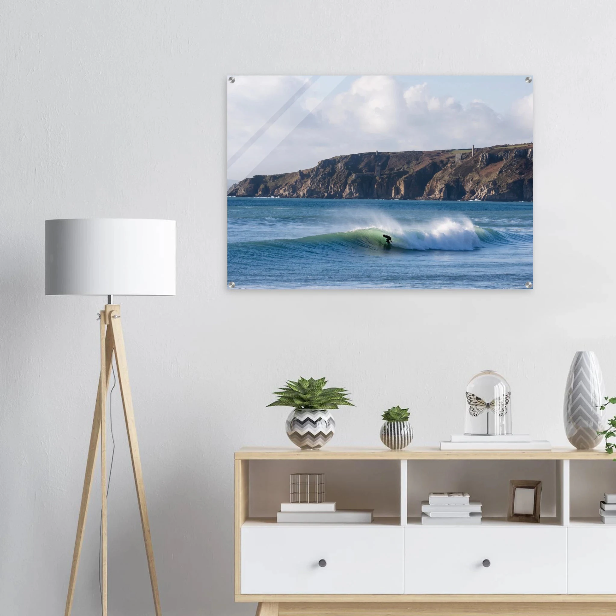 Newquay, England – Surfhauptstadt Cornwalls mit Fistral Beach und britischer Boardriders-Tradition. Kunstdruck auf Acrylglas.