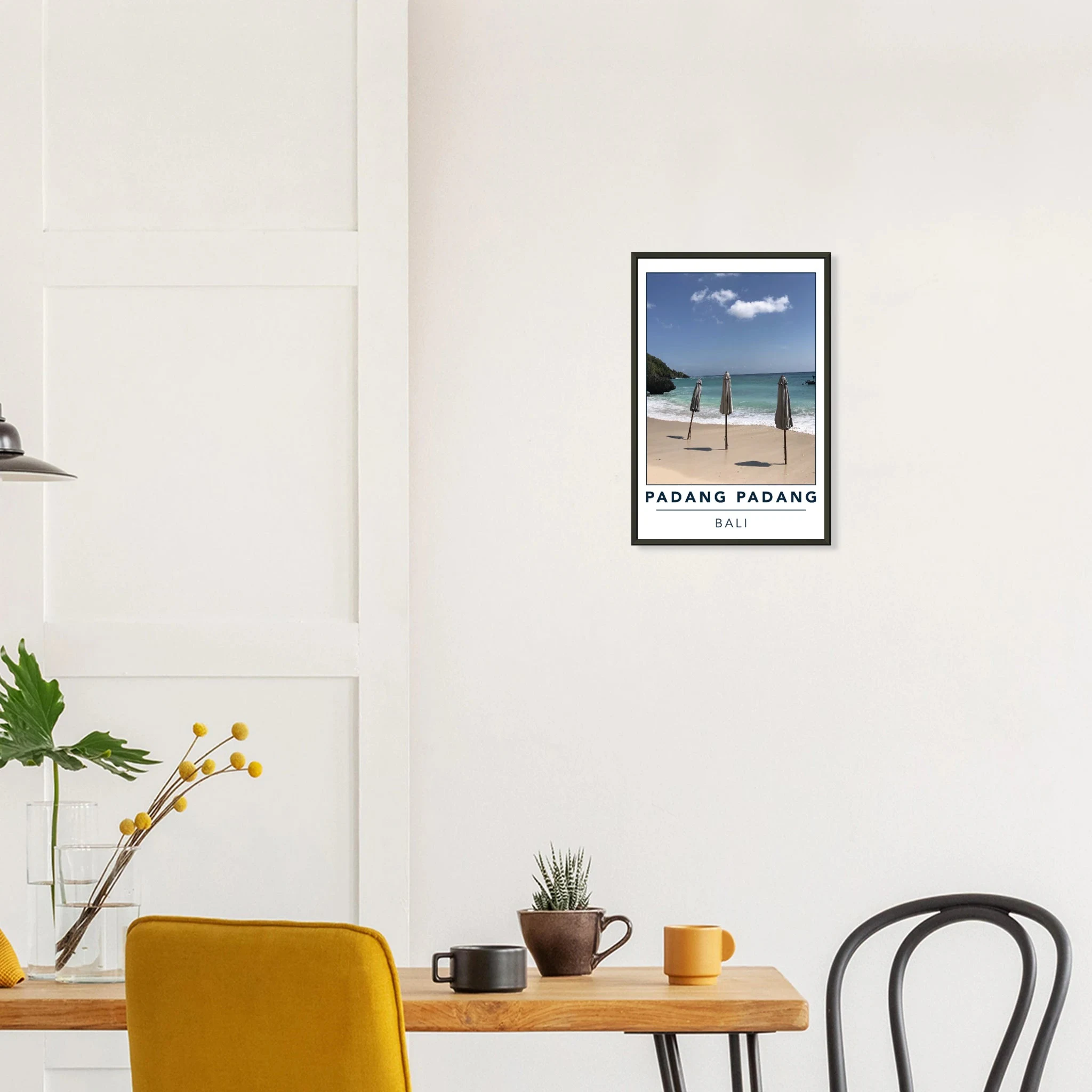 Padang Padang, Bali (Indonesien) – Linker Reefbreak auf der Bukit-Halbinsel, bekannt als balinesisches Pipeline-Pendant. Poster im Metallrahmen.