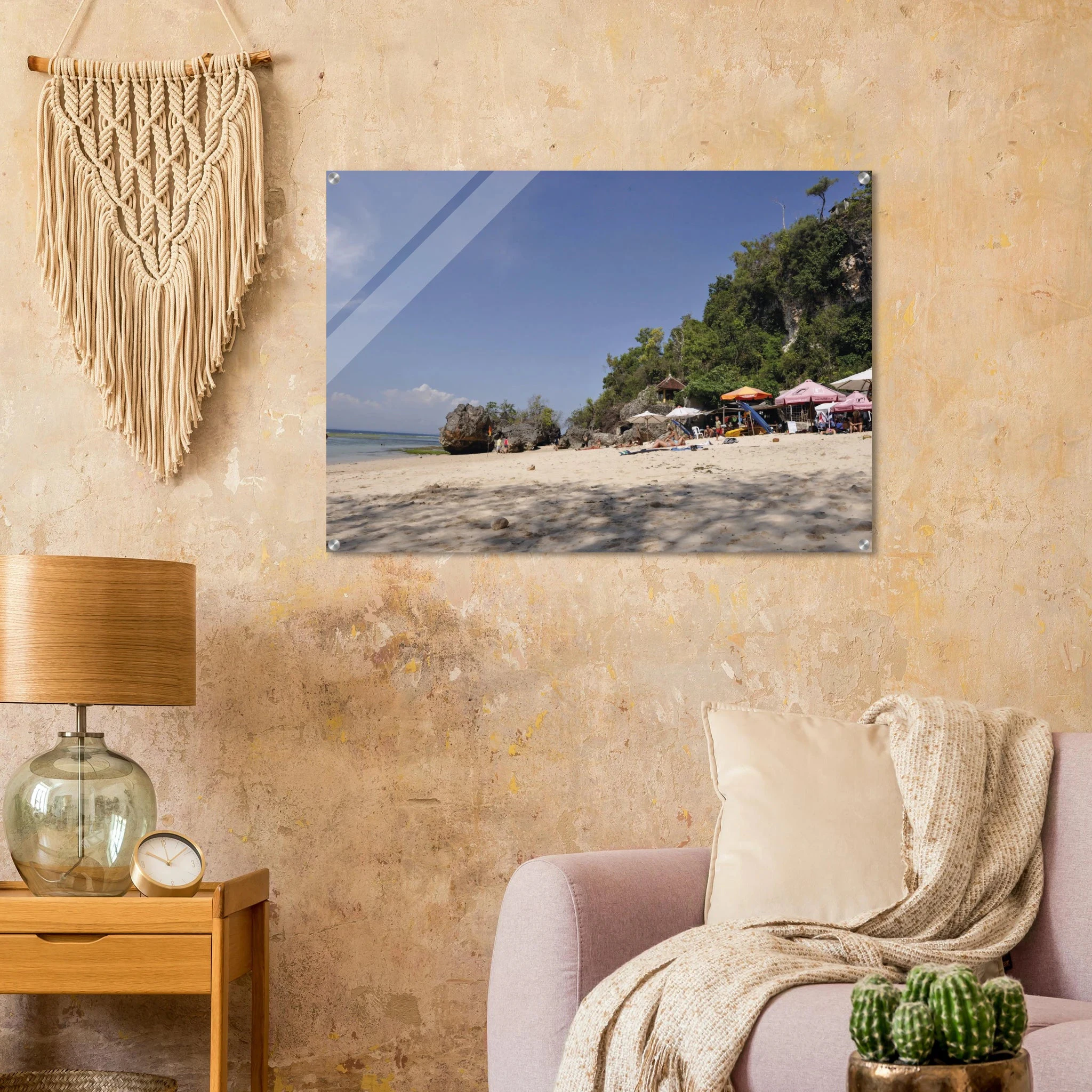 Padang Padang, Bali (Indonesien) – Linker Reefbreak auf der Bukit-Halbinsel, bekannt als balinesisches Pipeline-Pendant. Kunstdruck auf Acrylglas.