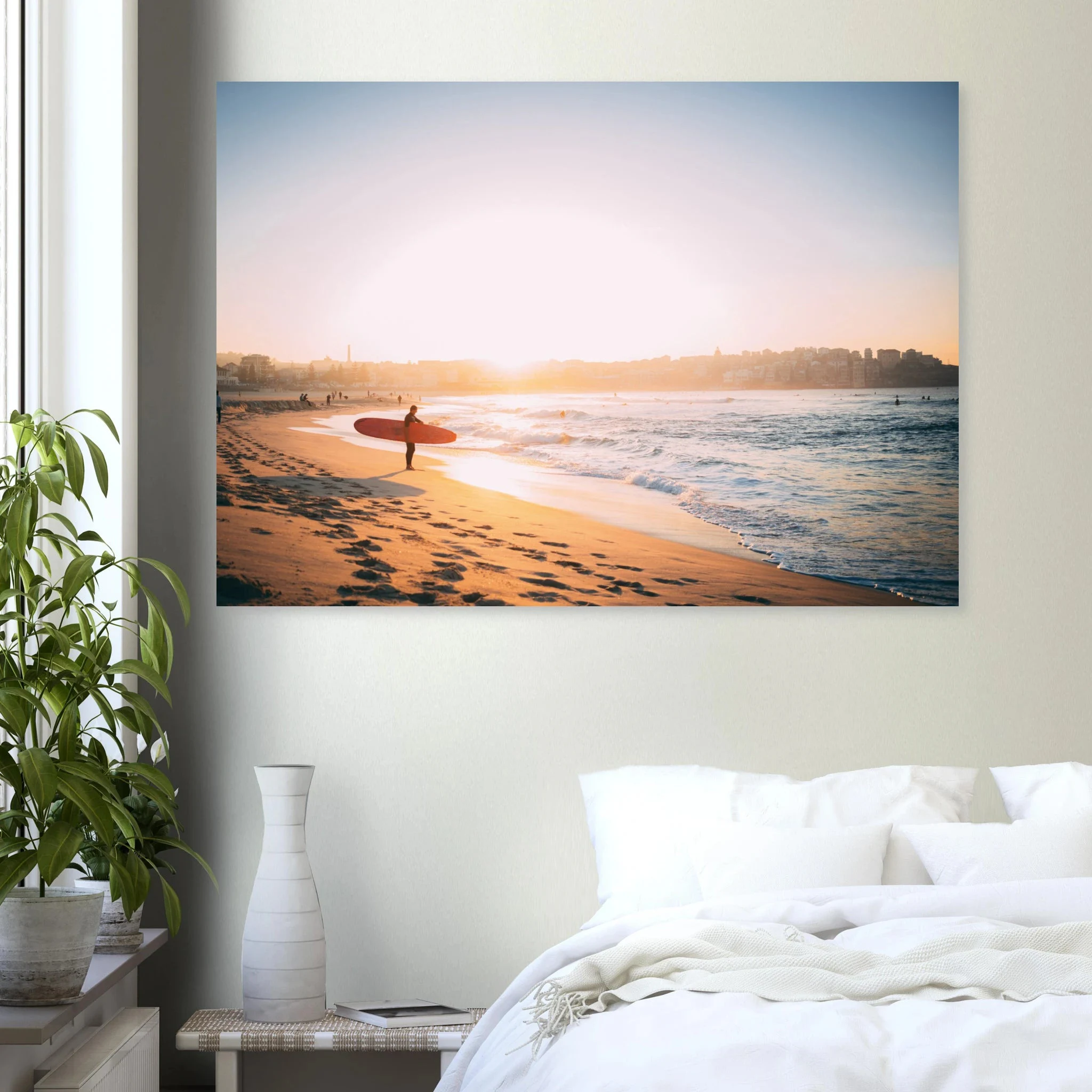Capbreton, Frankreich – Hafenstadt an der französischen Atlantikküste mit Gouf-Canyon vor der Küste und kräftigen Beachbreaks. Poster.