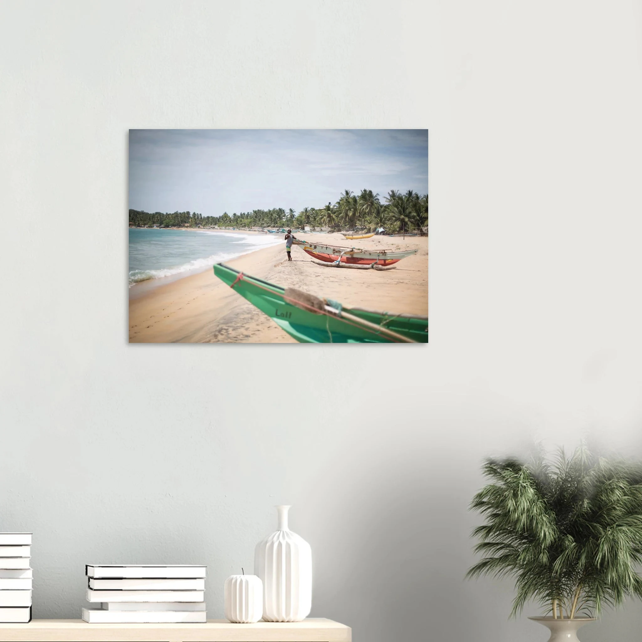 Arugam Bay, Sri Lanka – Rechter Pointbreak an der Ostküste Sri Lankas mit langer Saison von Mai bis September. Kunstdruck auf Alu-Dibond.