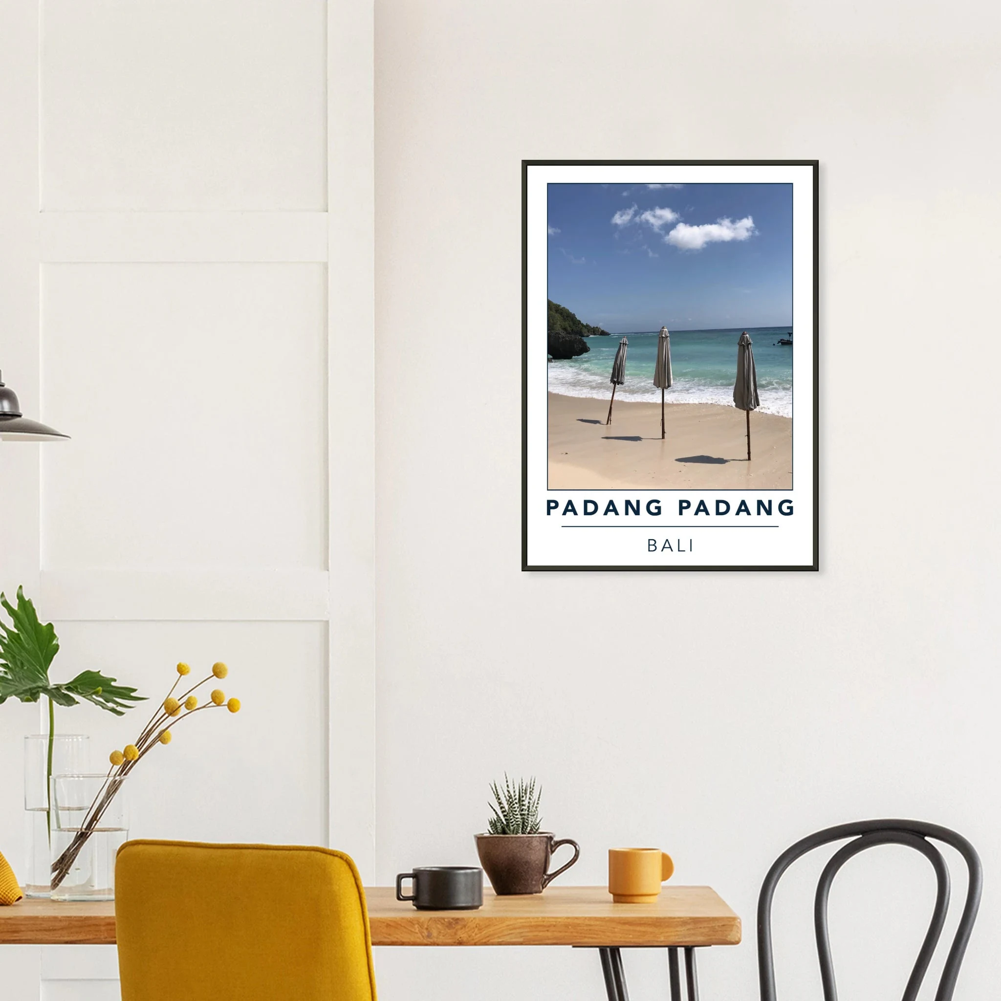 Padang Padang, Bali (Indonesien) – Linker Reefbreak auf der Bukit-Halbinsel, bekannt als balinesisches Pipeline-Pendant. Poster im Metallrahmen.