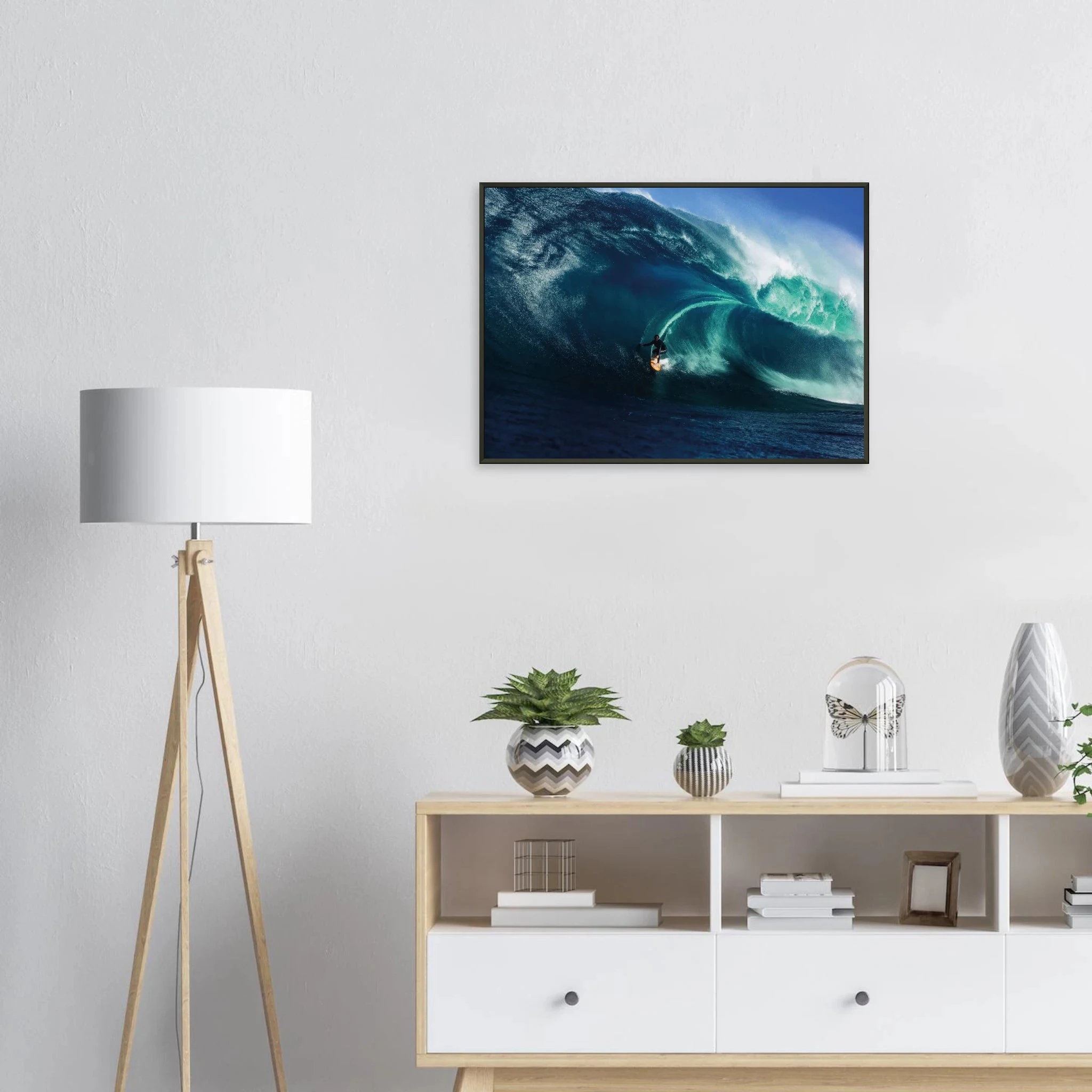 Margaret River, Australien – Westaustralische Region mit kräftigen Reefbreaks und mehreren Hai-relevanten Spots. Poster im Metallrahmen.