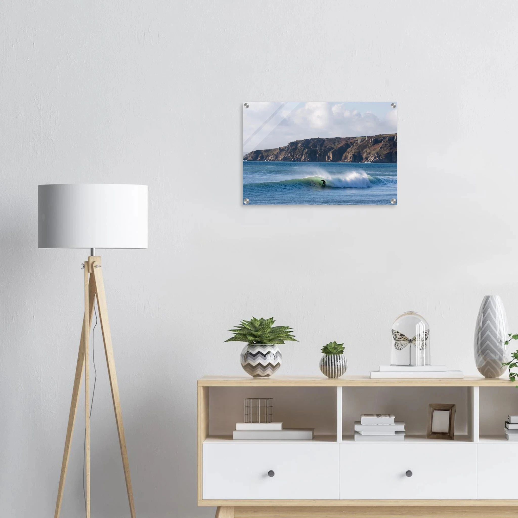 Newquay, England – Surfhauptstadt Cornwalls mit Fistral Beach und britischer Boardriders-Tradition. Kunstdruck auf Acrylglas.