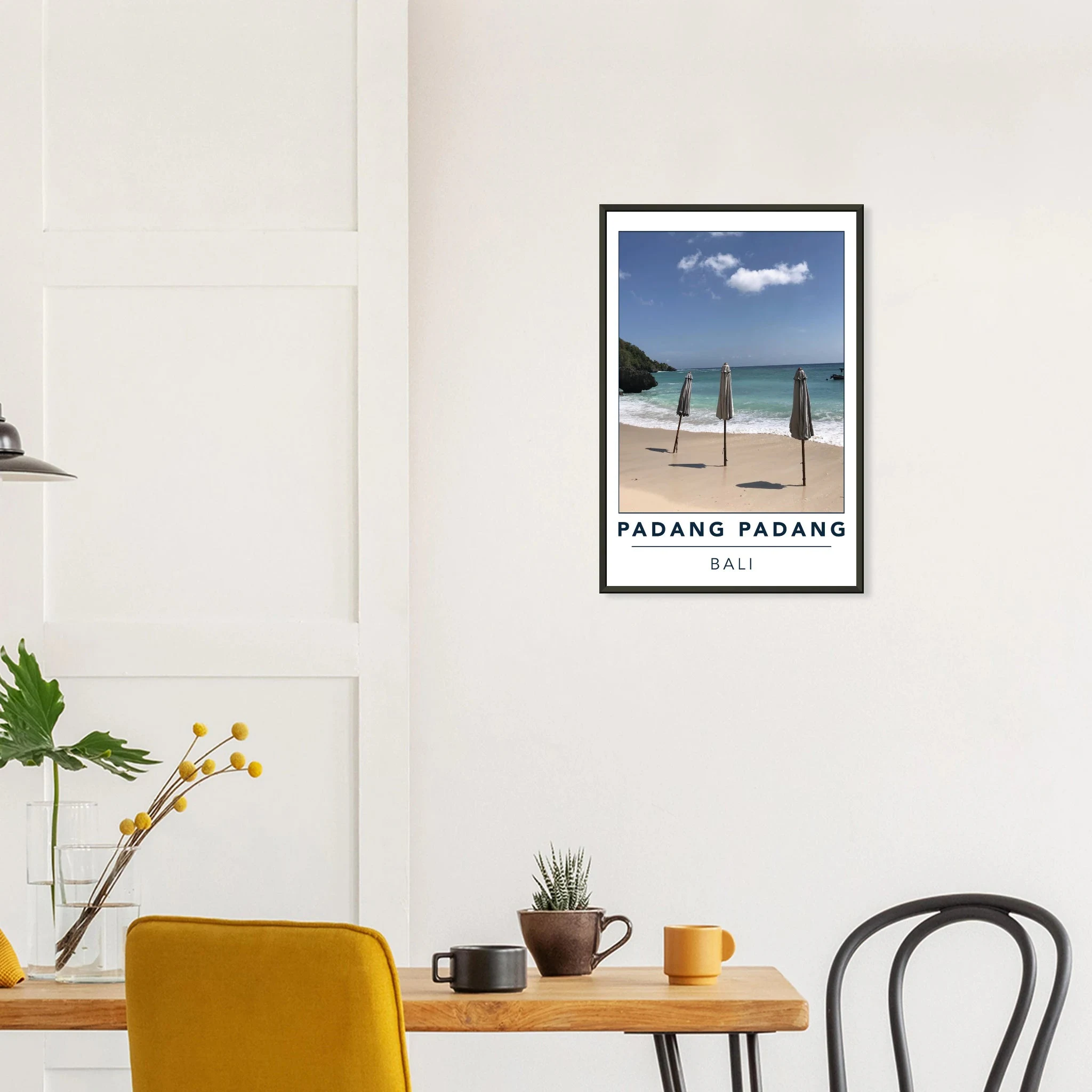 Padang Padang, Bali (Indonesien) – Linker Reefbreak auf der Bukit-Halbinsel, bekannt als balinesisches Pipeline-Pendant. Poster im Metallrahmen.