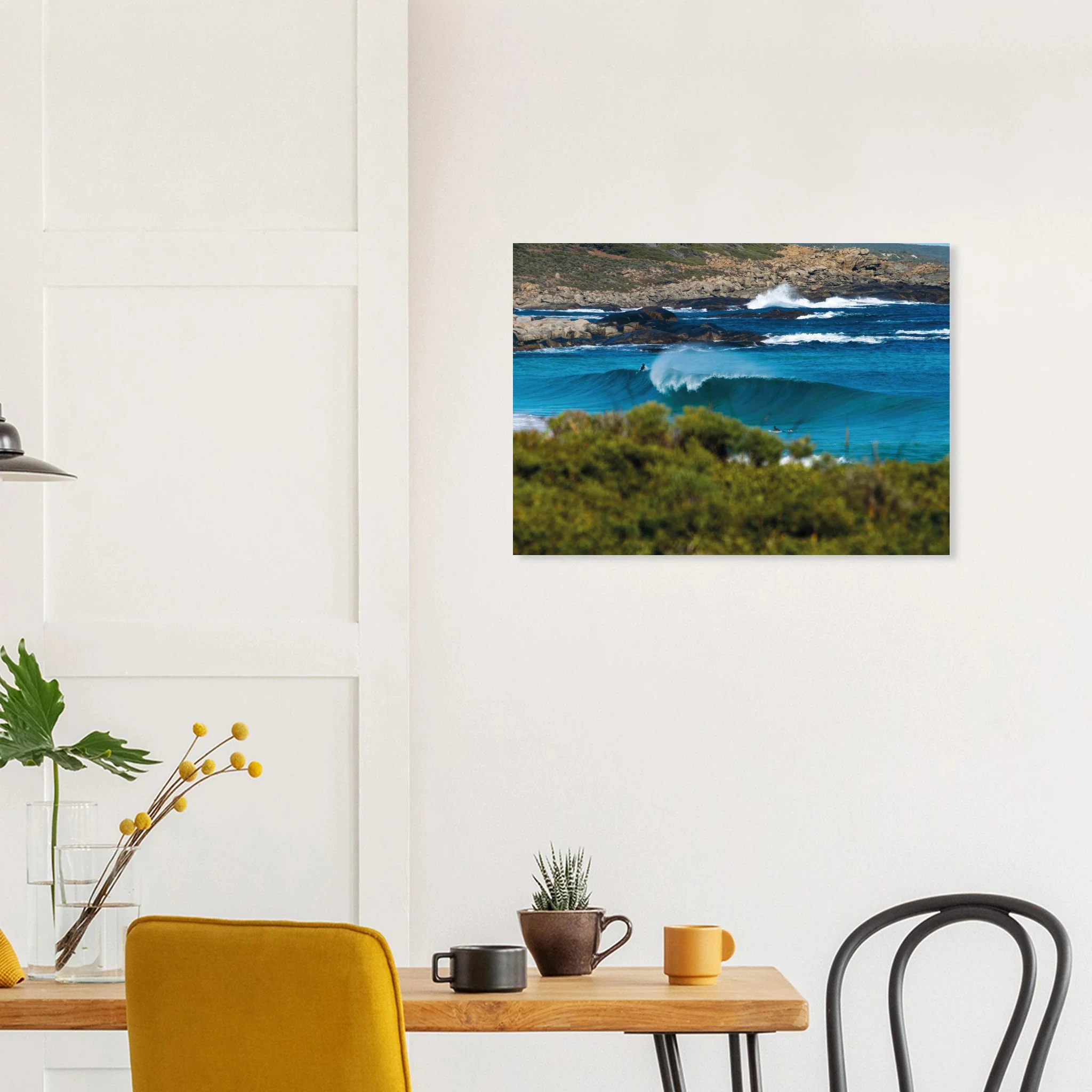 Margaret River, Australien – Westaustralische Region mit kräftigen Reefbreaks und mehreren Hai-relevanten Spots. Kunstdruck auf Alu-Dibond.