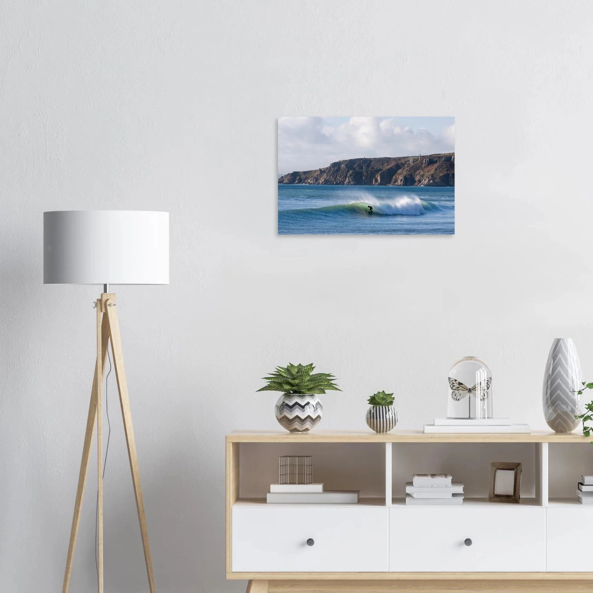 Newquay, England – Surfhauptstadt Cornwalls mit Fistral Beach und britischer Boardriders-Tradition. Kunstdruck auf Alu-Dibond.