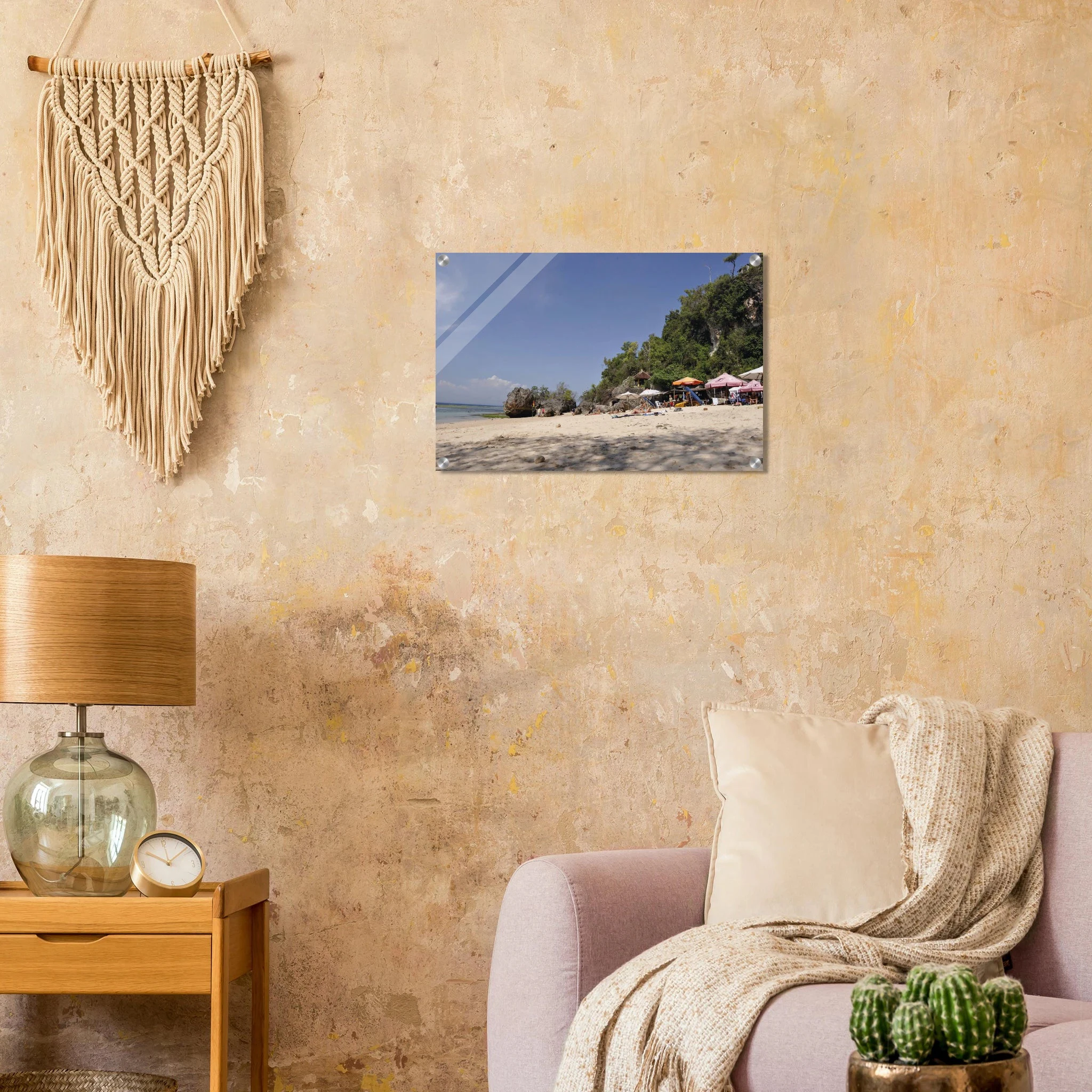 Padang Padang, Bali (Indonesien) – Linker Reefbreak auf der Bukit-Halbinsel, bekannt als balinesisches Pipeline-Pendant. Kunstdruck auf Acrylglas.