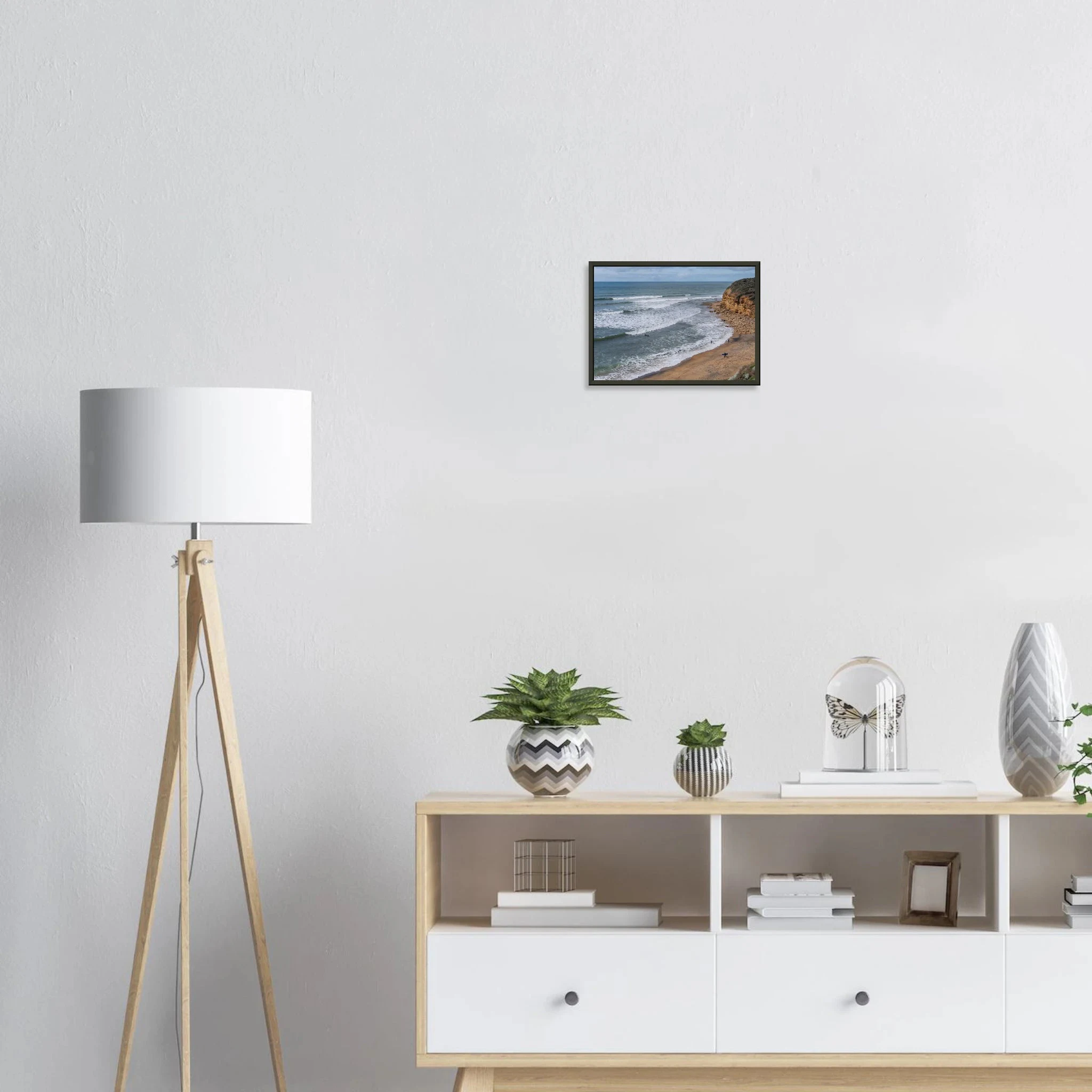 Torquay, Australien – Heimat der Bells Beach und Sitz der Surfmarken Rip Curl und Quiksilver in Victoria. Poster im Metallrahmen.