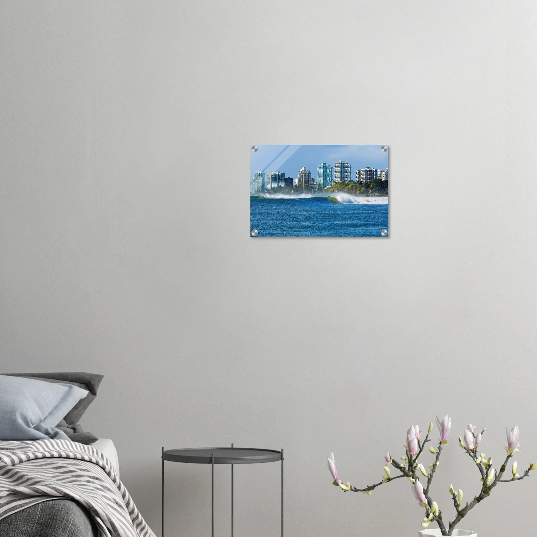 Gold Coast, Australien – Queensland-Küste mit Superbank Pointbreaks wie Snapper Rocks und Kirra. Kunstdruck auf Acrylglas.