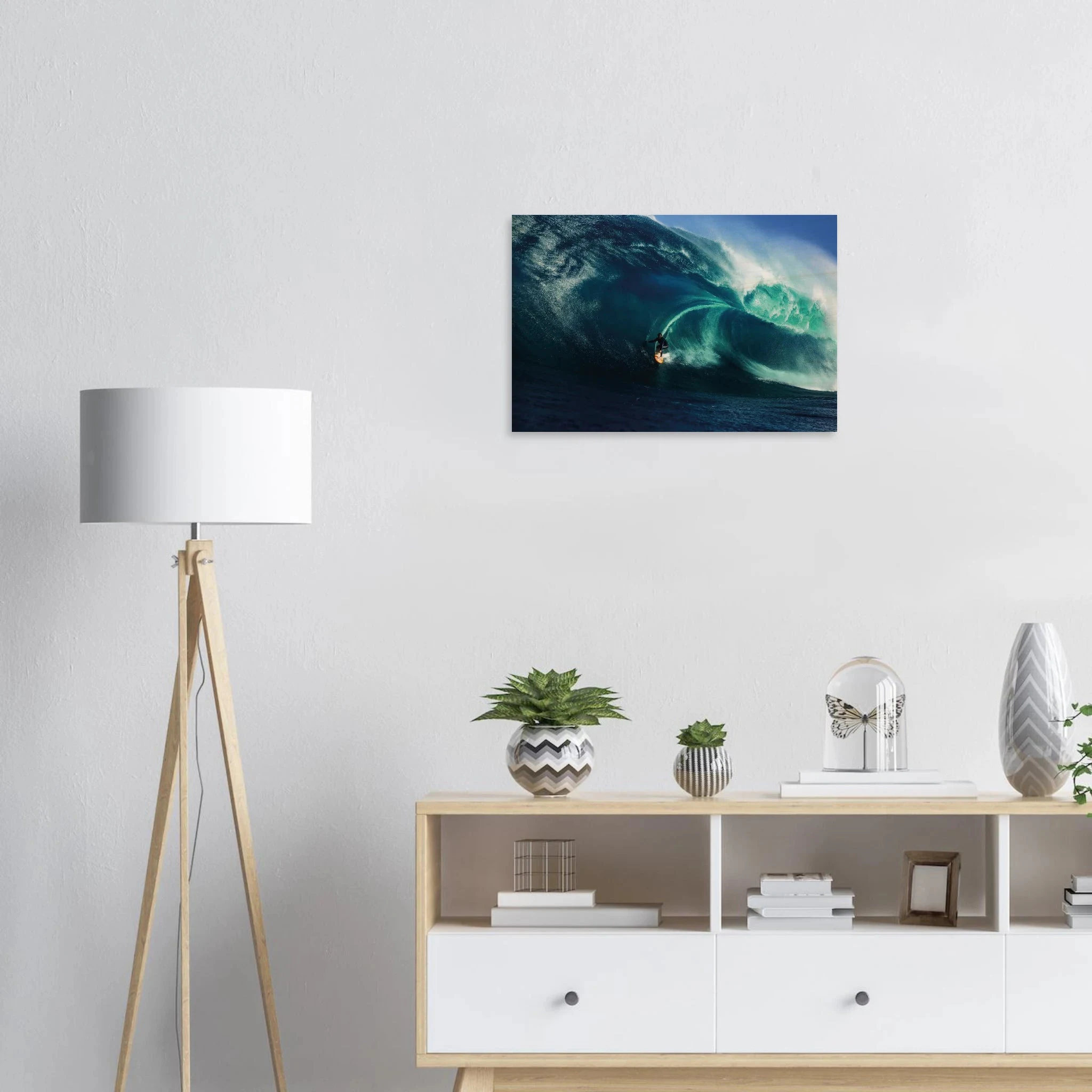 Margaret River, Australien – Westaustralische Region mit kräftigen Reefbreaks und mehreren Hai-relevanten Spots. Kunstdruck auf Holz.