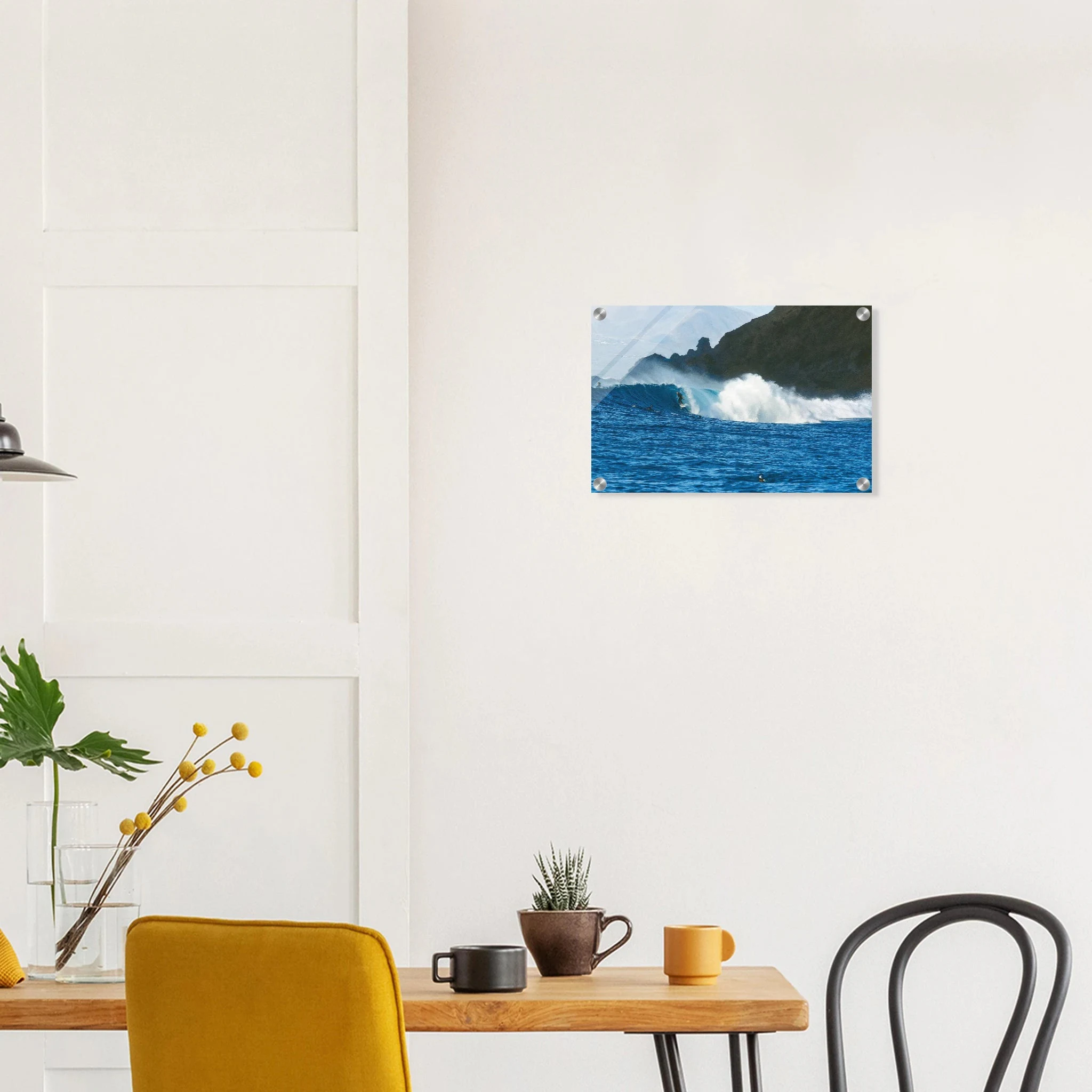 Fuerteventura, Spanien – Kanareninsel mit Vulkangestein-Reefbreaks im Norden und ganzjährig konstantem Atlantik-Swell. Kunstdruck auf Acrylglas.