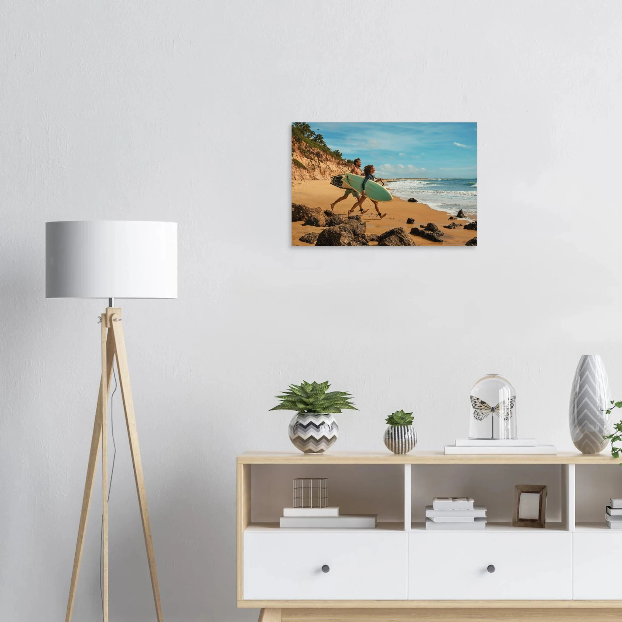 Florianópolis, Brasilien – Insel in Santa Catarina mit über 40 Stränden und Heimspot brasilianischer Pro-Surfer. Poster.