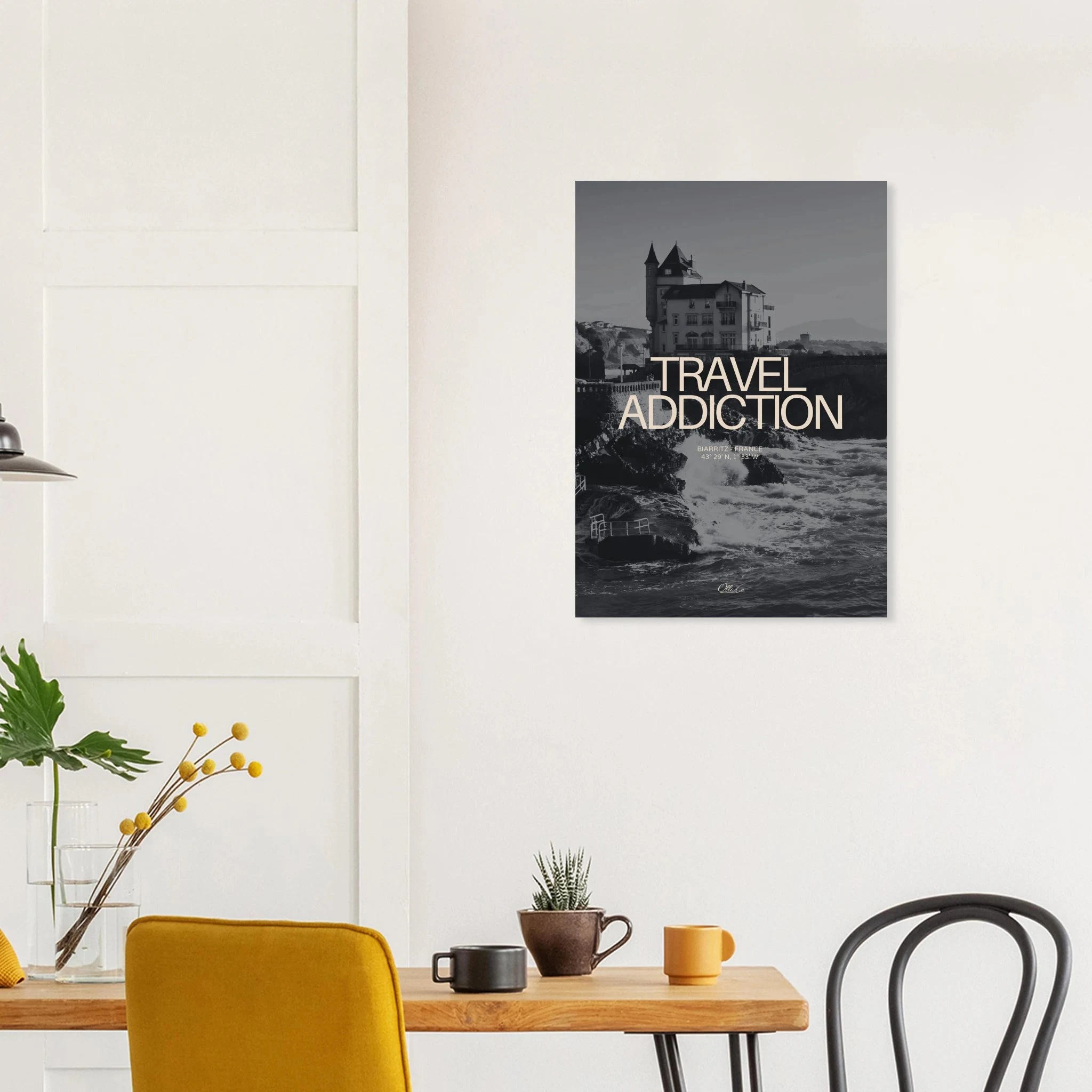 Biarritz, Frankreich – Mondäner Surfort am baskischen Atlantik, Wiege des europäischen Wellenreitens seit den 1950er-Jahren. Kunstdruck auf Alu-Dibond.