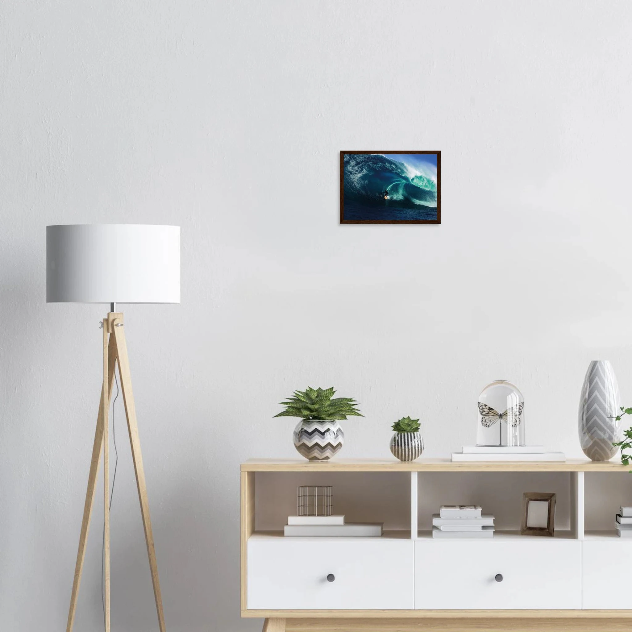 Margaret River, Australien – Westaustralische Region mit kräftigen Reefbreaks und mehreren Hai-relevanten Spots. Poster im Holzrahmen.