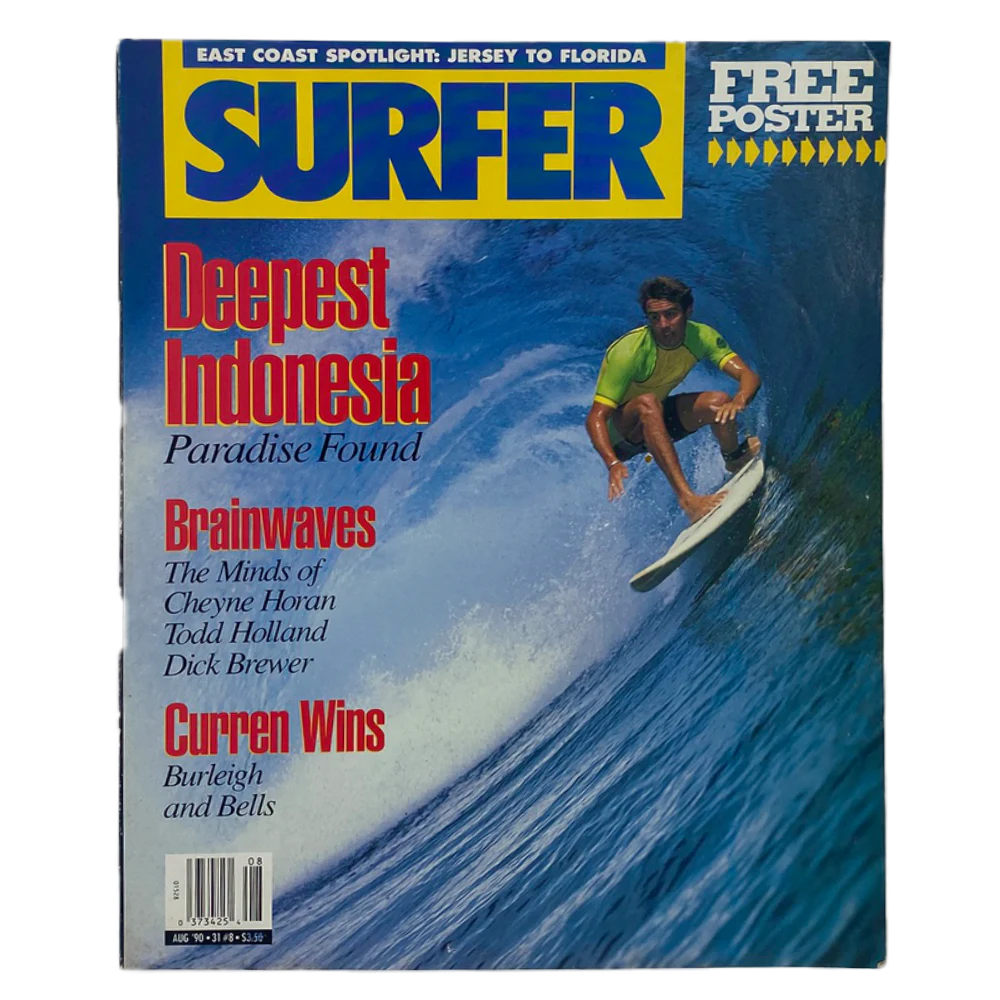 SURFER Magazin August 1990 – Deepest Indonesia & Curren Wins