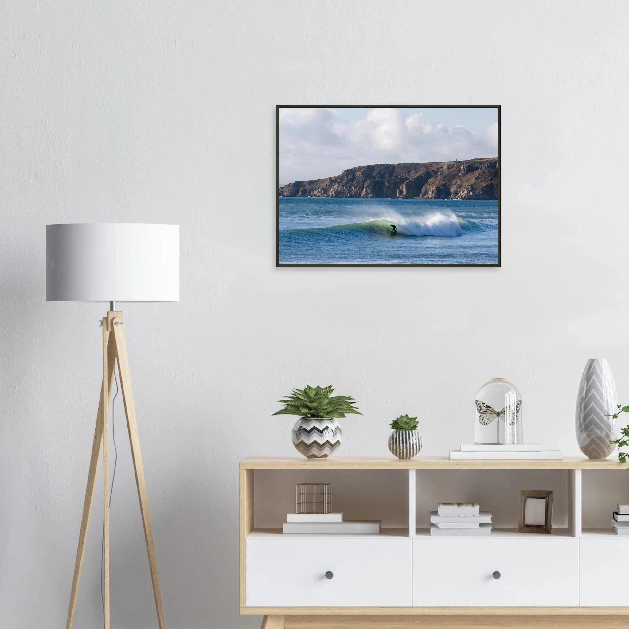 Newquay, England – Surfhauptstadt Cornwalls mit Fistral Beach und britischer Boardriders-Tradition. Poster im Metallrahmen.