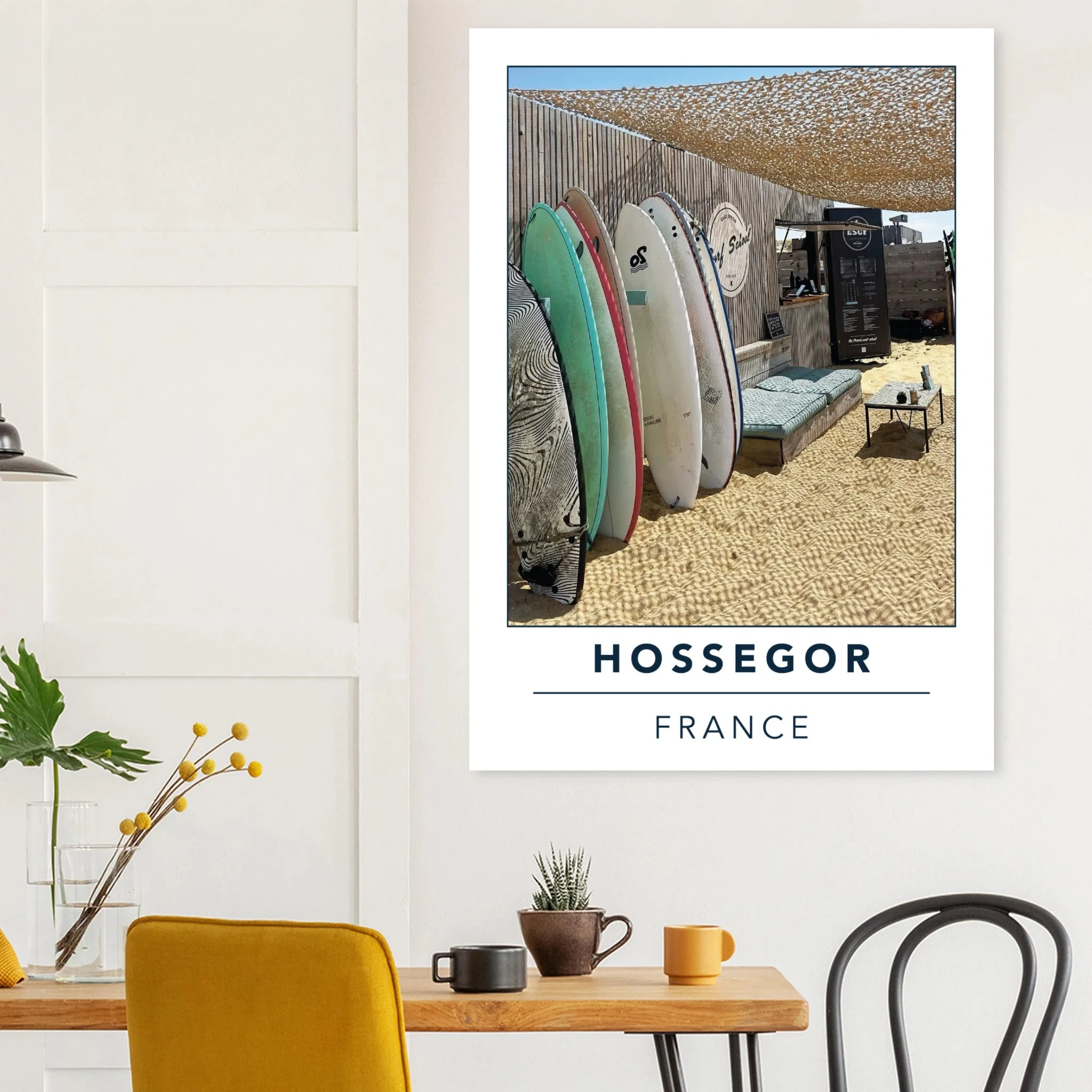 Hossegor, Frankreich – Beachbreak-Hotspot in den Landes, Austragungsort der WSL-Quiksilver-Pro-Wettkämpfe. Poster.