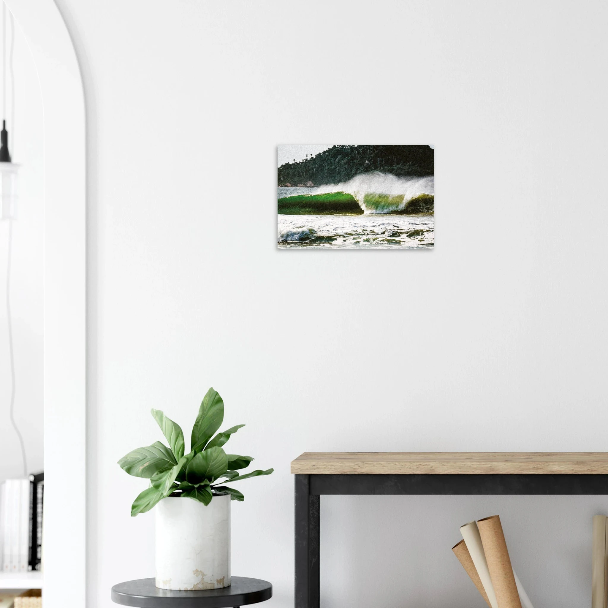 Florianópolis, Brasilien – Insel in Santa Catarina mit über 40 Stränden und Heimspot brasilianischer Pro-Surfer. Kunstdruck auf Alu-Dibond.