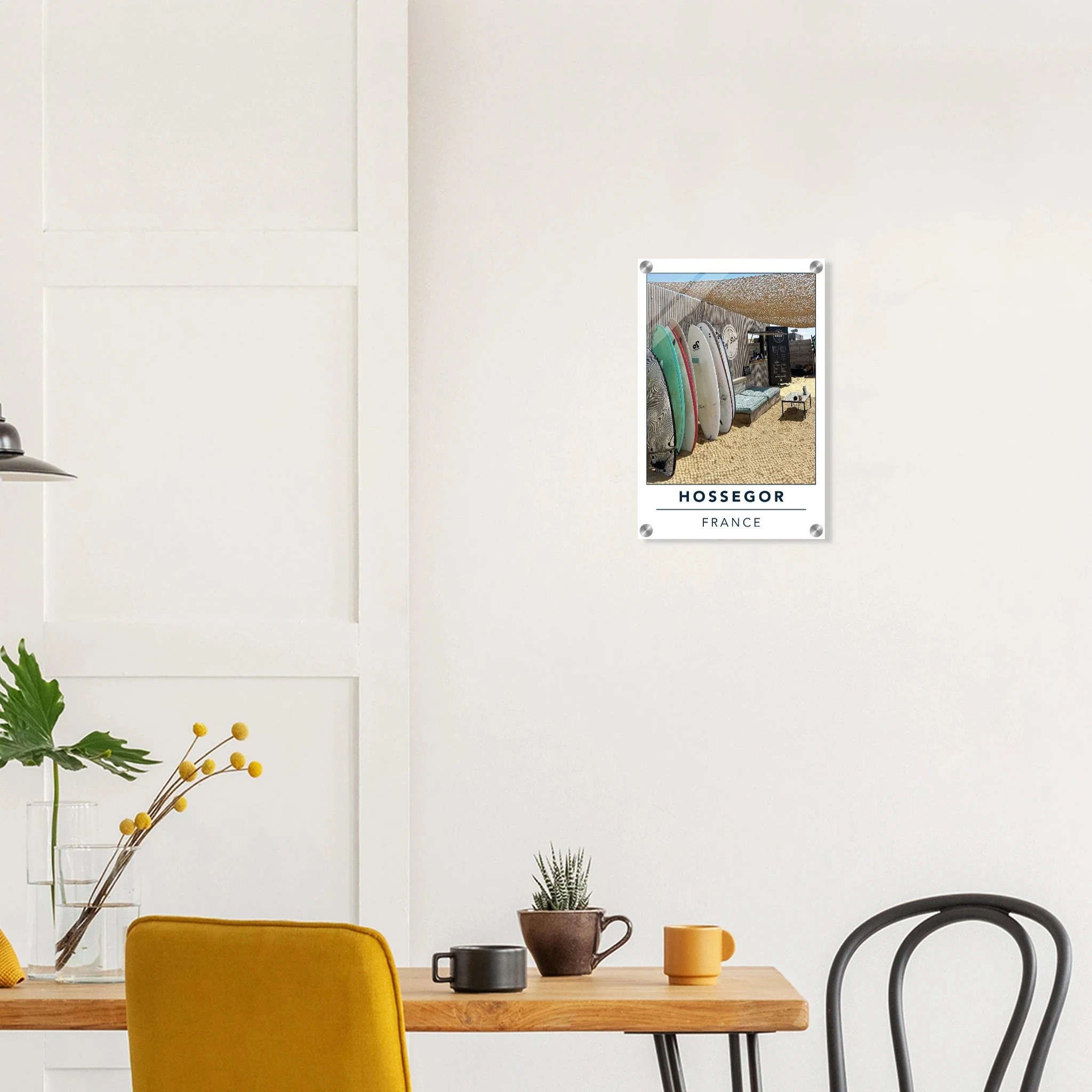 Hossegor, Frankreich – Beachbreak-Hotspot in den Landes, Austragungsort der WSL-Quiksilver-Pro-Wettkämpfe. Kunstdruck auf Acrylglas.