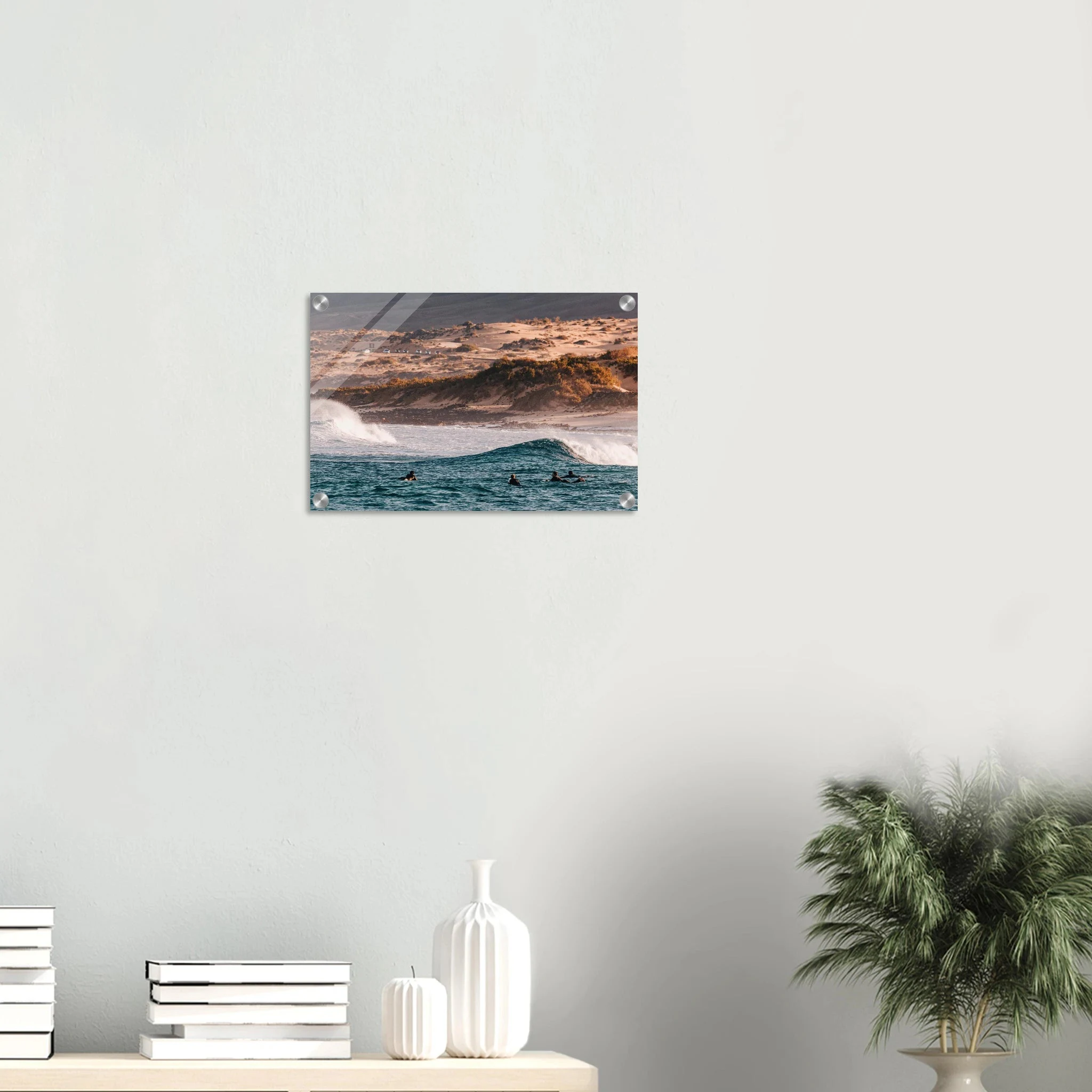 Fuerteventura, Spanien – Kanareninsel mit Vulkangestein-Reefbreaks im Norden und ganzjährig konstantem Atlantik-Swell. Kunstdruck auf Acrylglas.