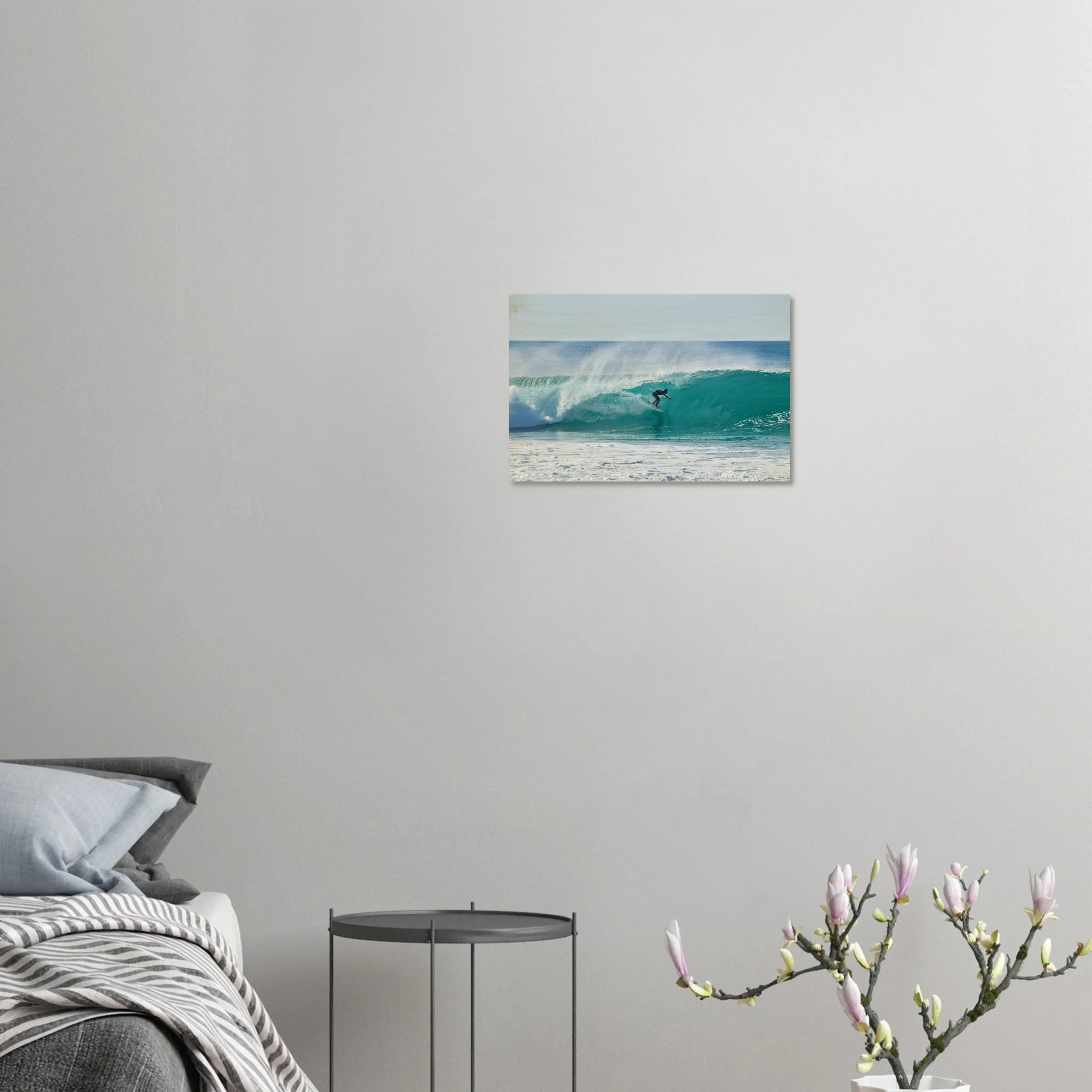 Siargao, Philippinen – Tropische Insel mit rechtem Reefbreak Cloud 9, Austragungsort der Siargao Cup. Kunstdruck auf Holz.