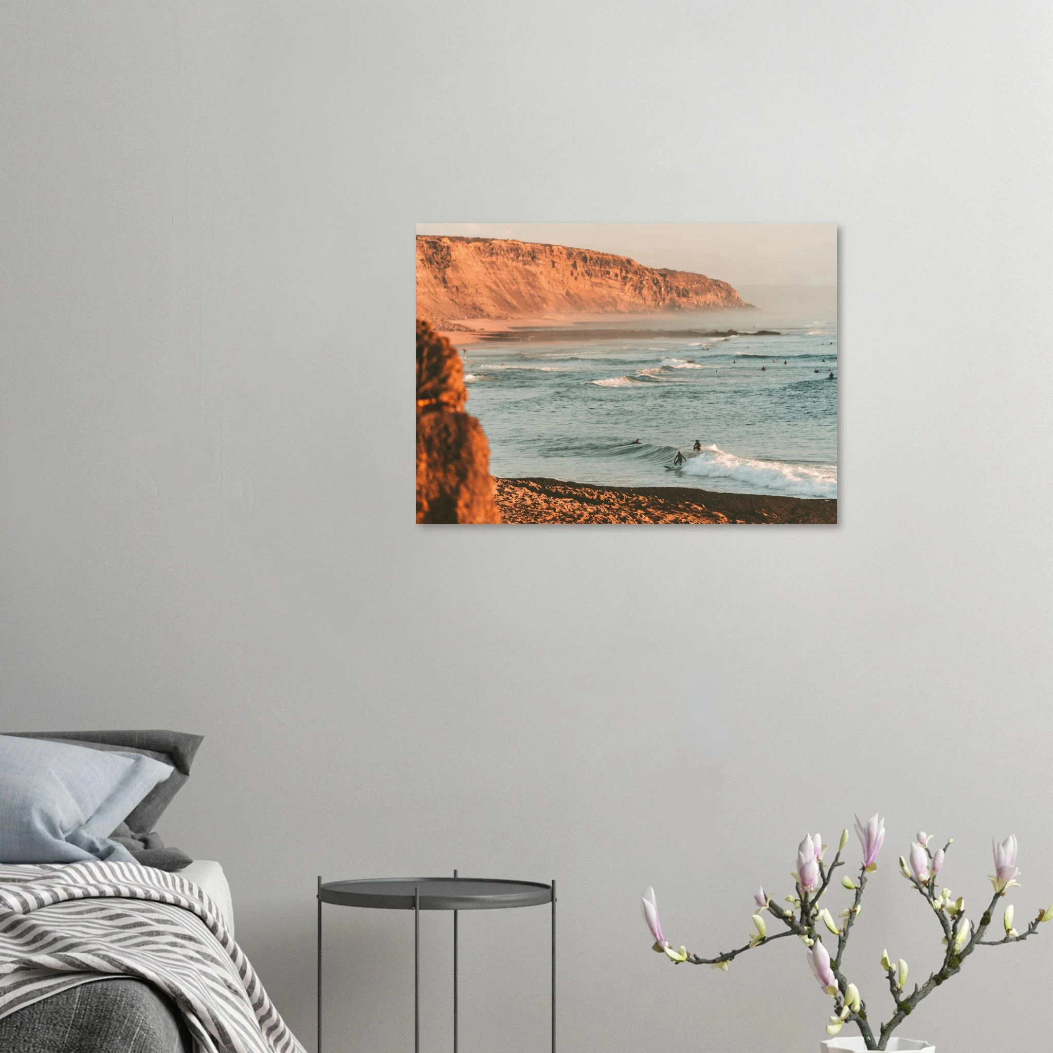 Ericeira, Portugal – World Surfing Reserve nördlich von Lissabon mit Reefbreaks wie Coxos und Ribeira d'Ilhas. Poster.