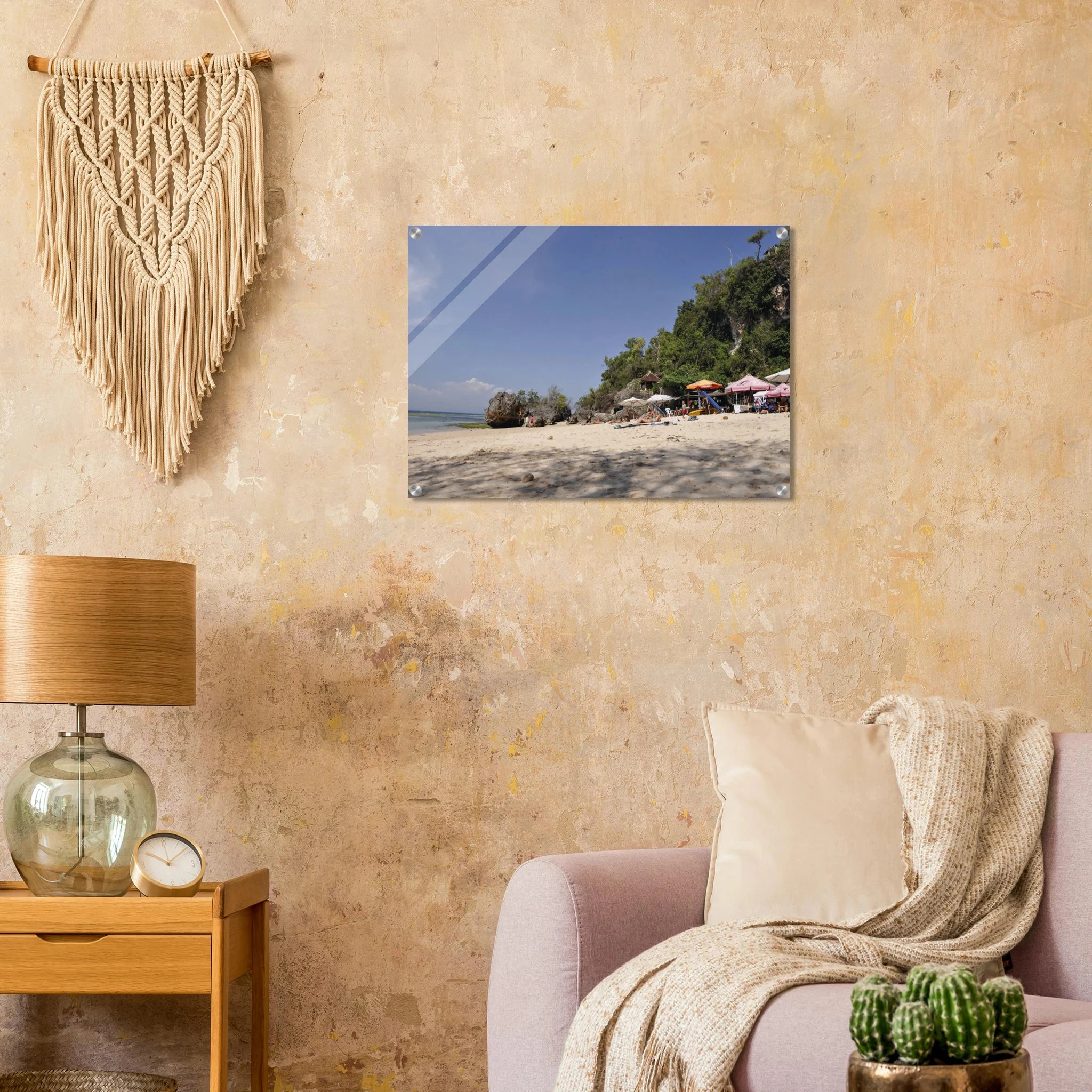 Padang Padang, Bali (Indonesien) – Linker Reefbreak auf der Bukit-Halbinsel, bekannt als balinesisches Pipeline-Pendant. Kunstdruck auf Acrylglas.
