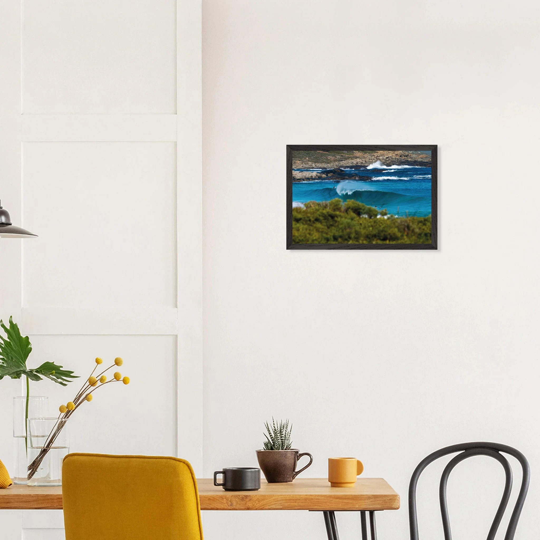 Margaret River, Australien – Westaustralische Region mit kräftigen Reefbreaks und mehreren Hai-relevanten Spots. Kunstdruck im Galerie-Holzrahmen auf mattem Premiumpapier.