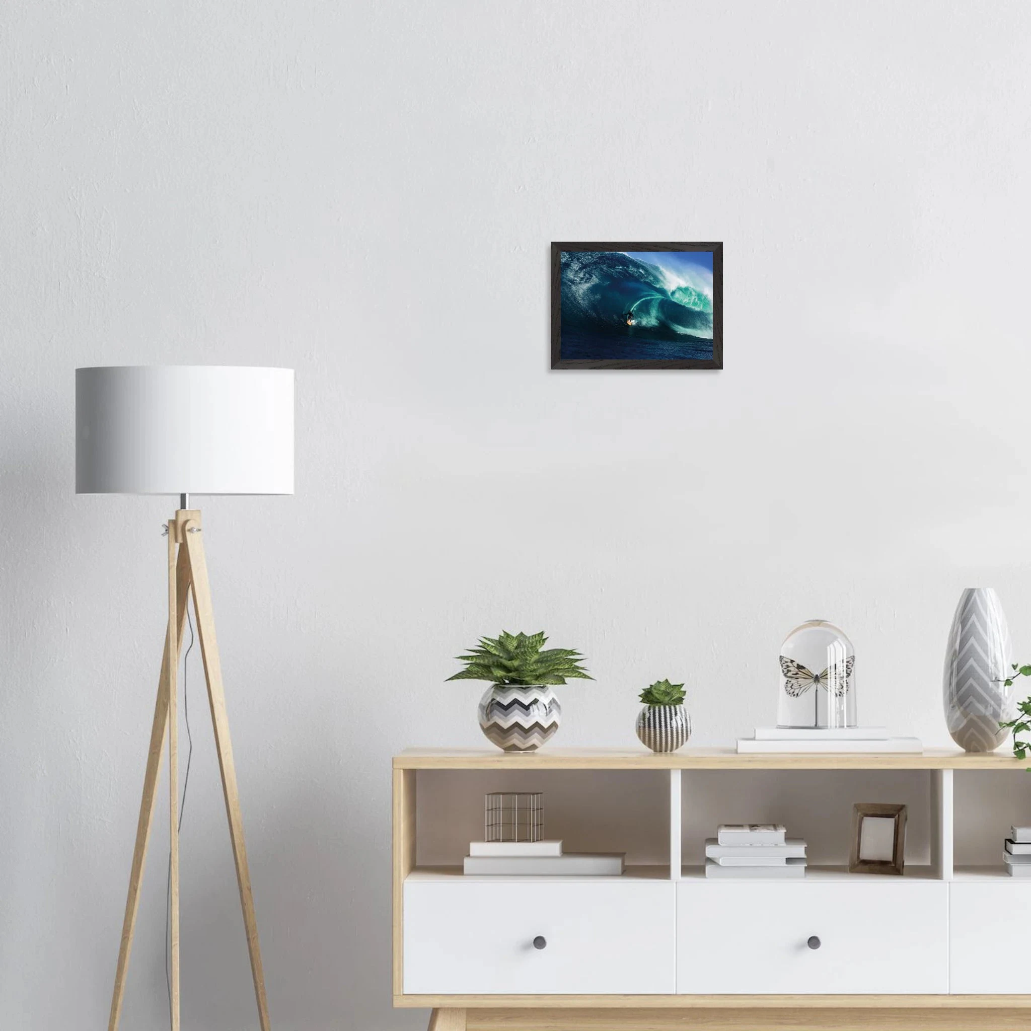 Margaret River, Australien – Westaustralische Region mit kräftigen Reefbreaks und mehreren Hai-relevanten Spots. Poster im Galerie-Holzrahmen.